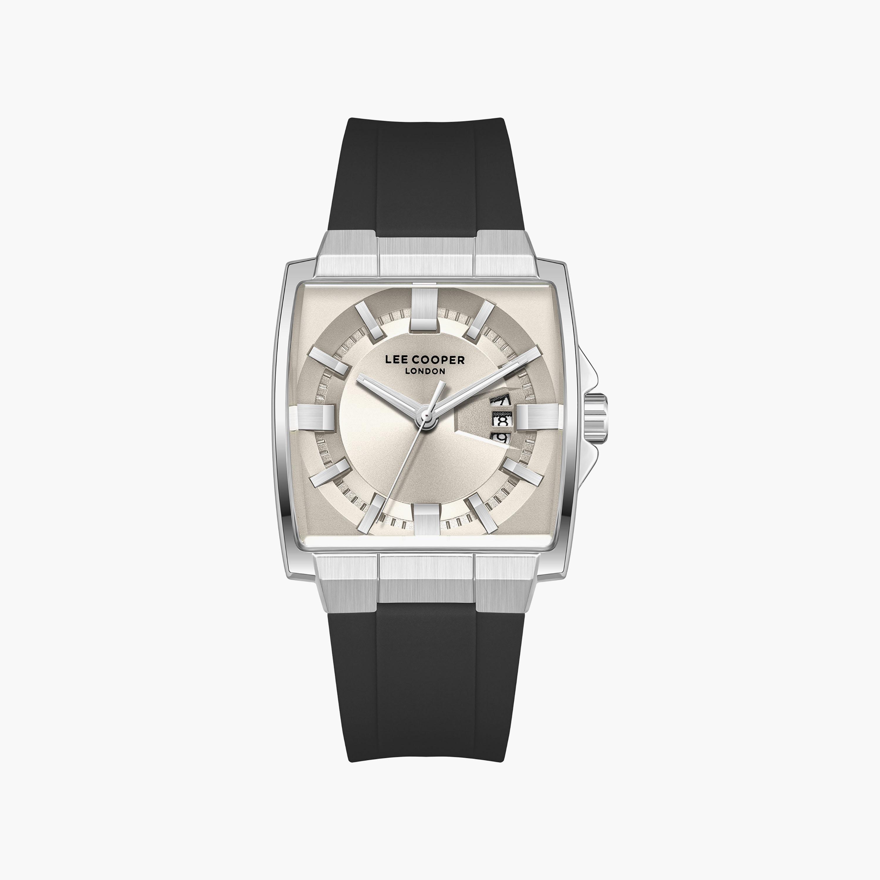 Lee Cooper Men's 47 MM Analog Grey Dial Silicone Strap | LC08349-361-men-watchesandjewellery-watches-image-1