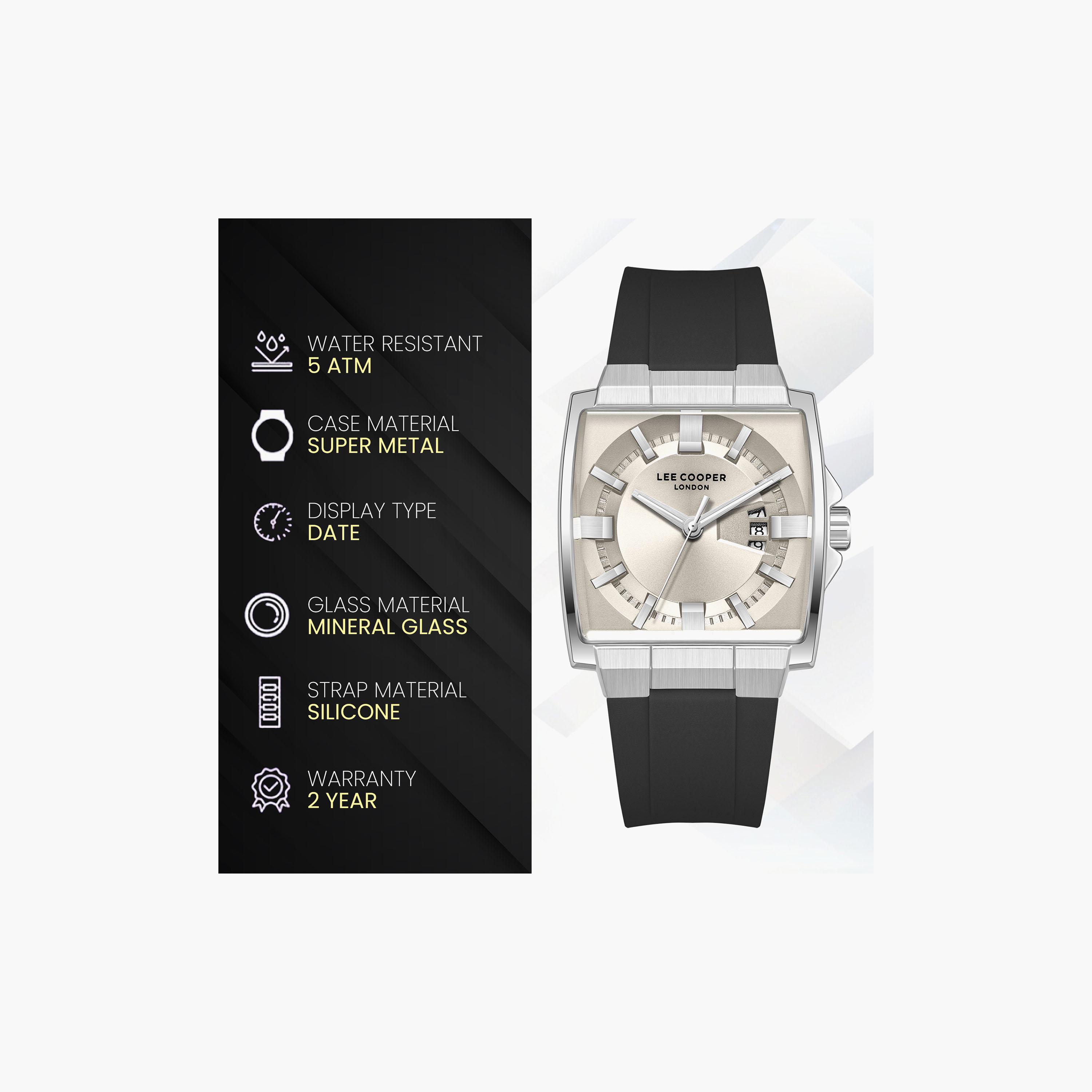 Lee Cooper Men's 47 MM Analog Grey Dial Silicone Strap | LC08349-361-men-watchesandjewellery-watches-image-9