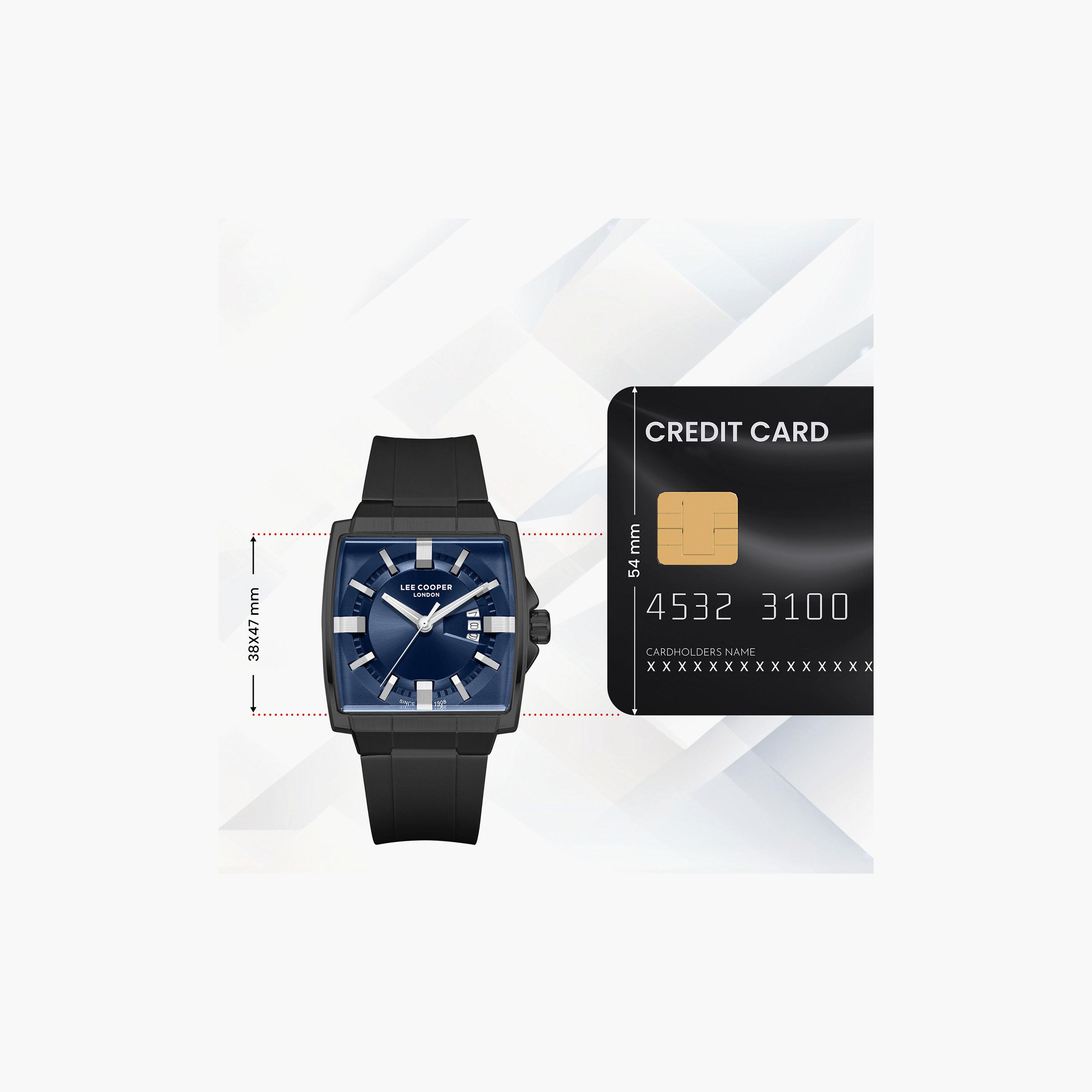 Lee Cooper Men's 47 MM Analog Dark Blue Dial Silicone Strap | LC08349-096-men-watchesandjewellery-watches-image-10