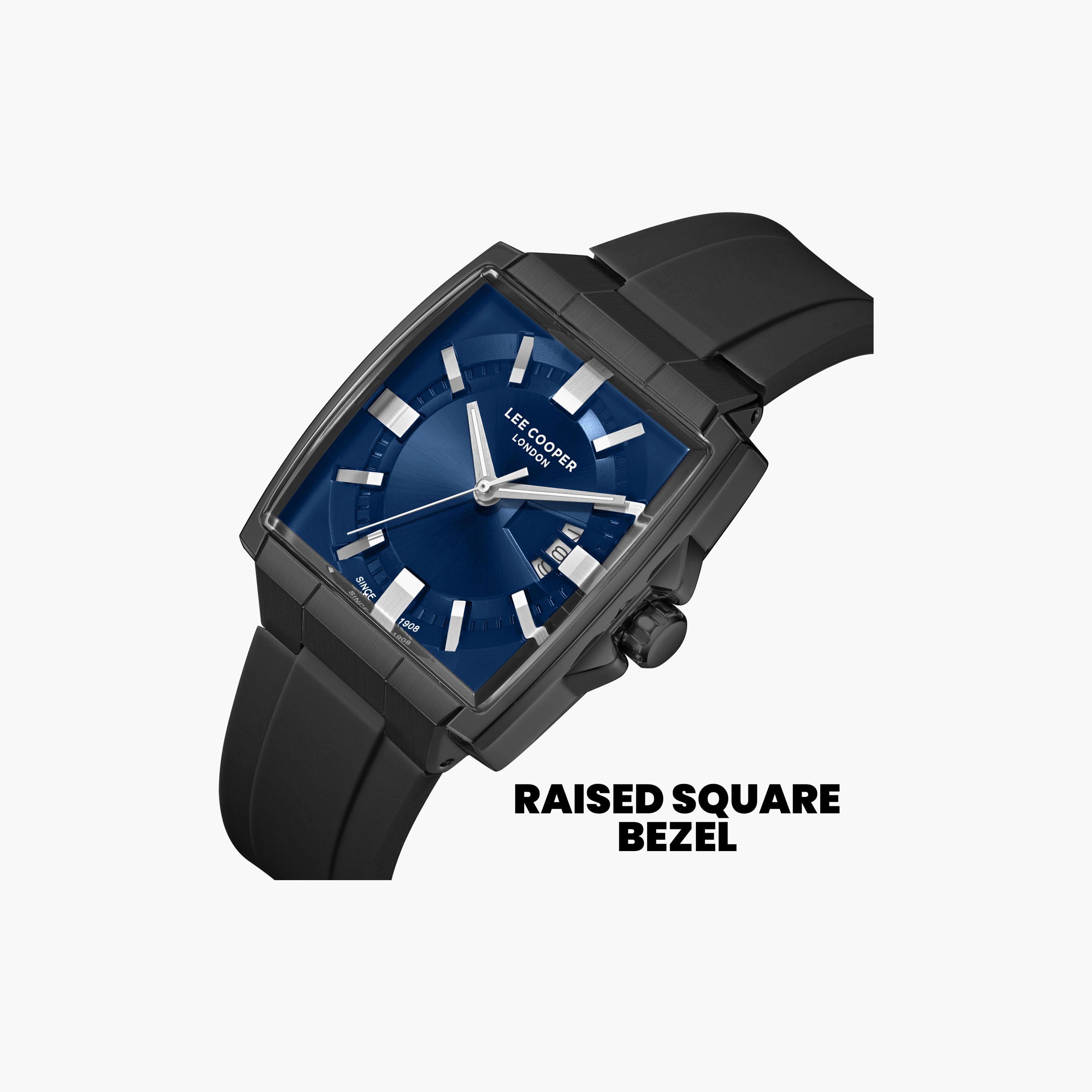 Lee Cooper Men's 47 MM Analog Dark Blue Dial Silicone Strap | LC08349-096-men-watchesandjewellery-watches-image-6