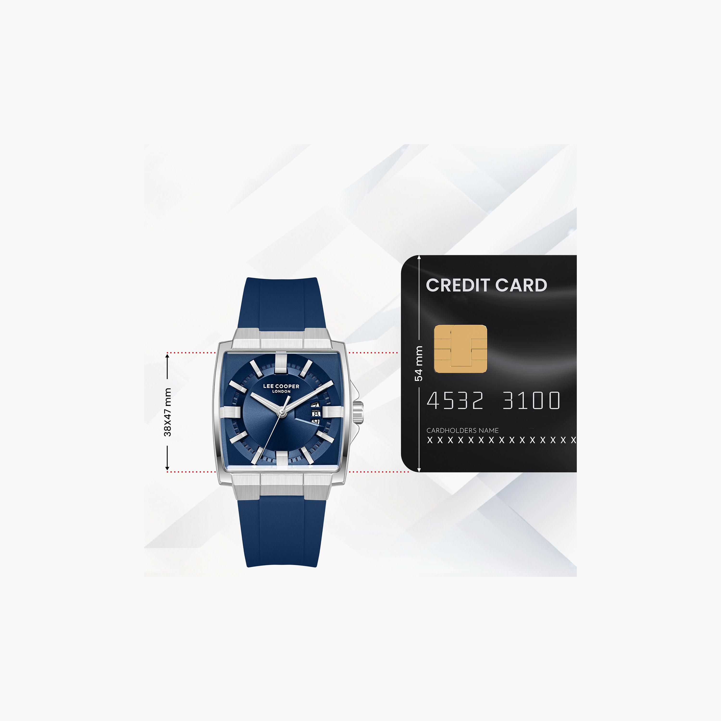 Lee Cooper Men's 47 MM Analog Dark Blue Dial Silicone Strap | LC08349-399-men-watchesandjewellery-watches-image-10