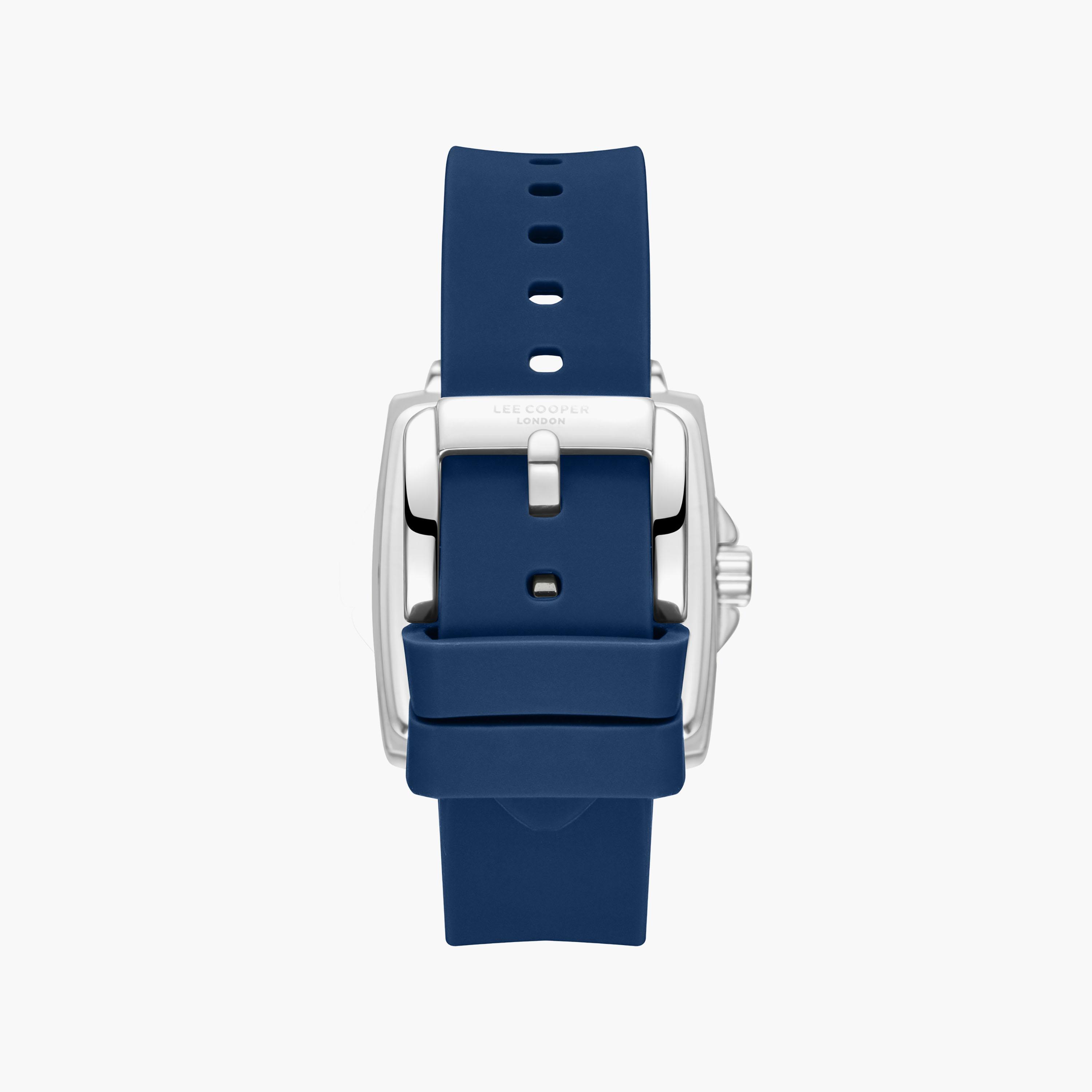 Lee Cooper Men's 47 MM Analog Dark Blue Dial Silicone Strap | LC08349-399-men-watchesandjewellery-watches-image-5