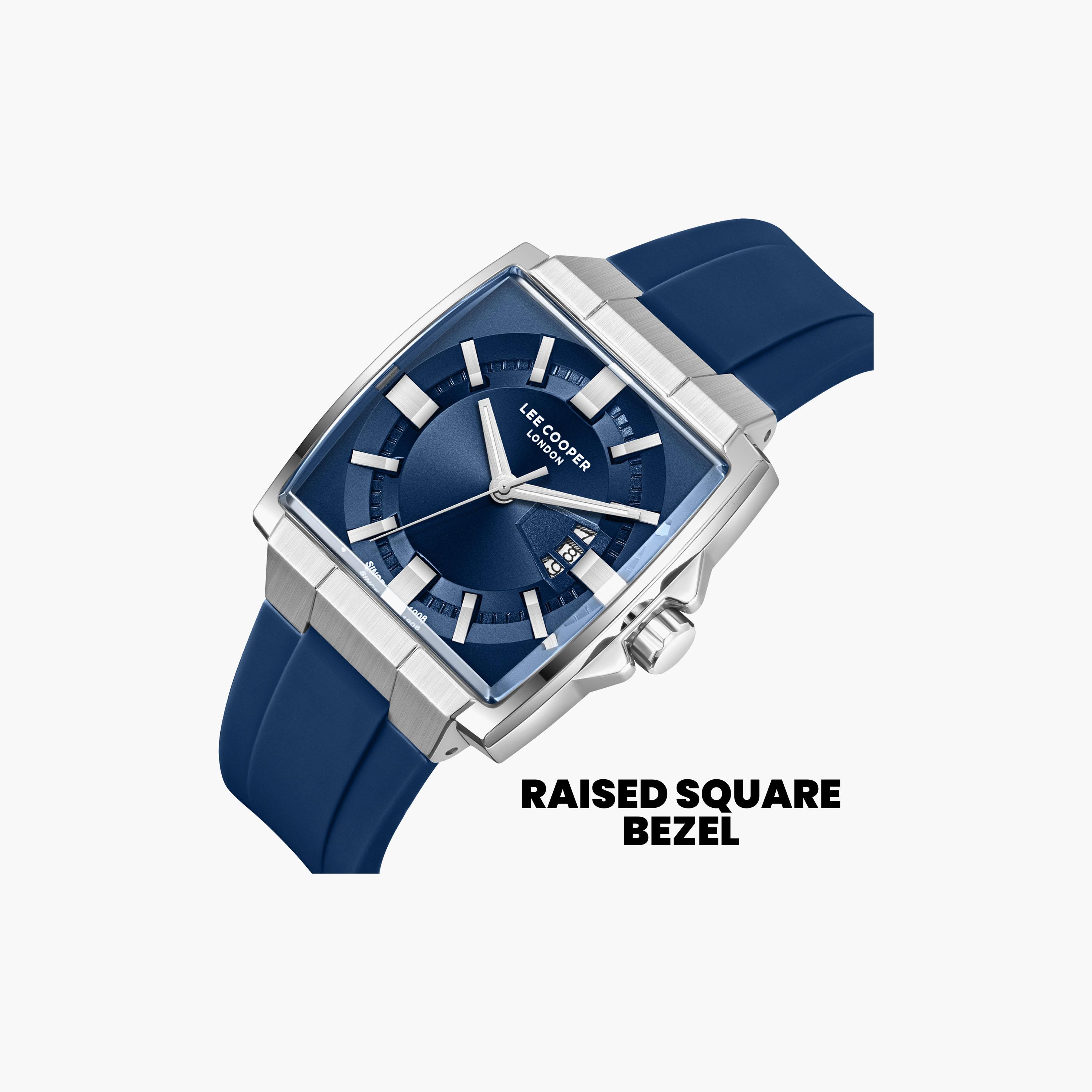 Lee Cooper Men's 47 MM Analog Dark Blue Dial Silicone Strap | LC08349-399-men-watchesandjewellery-watches-image-6