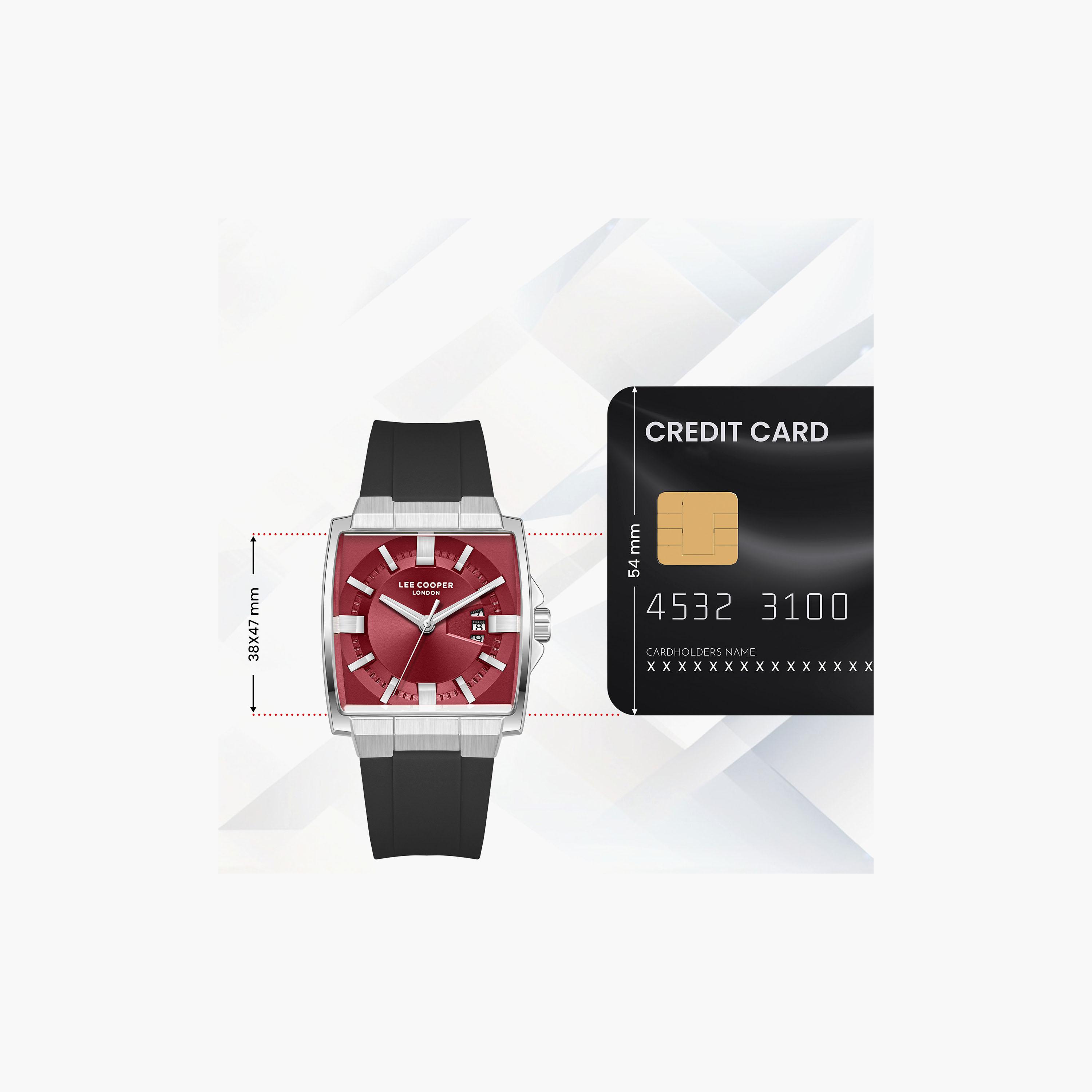 Lee Cooper Men's 47 MM Analog Red Dial Silicone Strap | LC08349-381-men-watchesandjewellery-watches-image-10