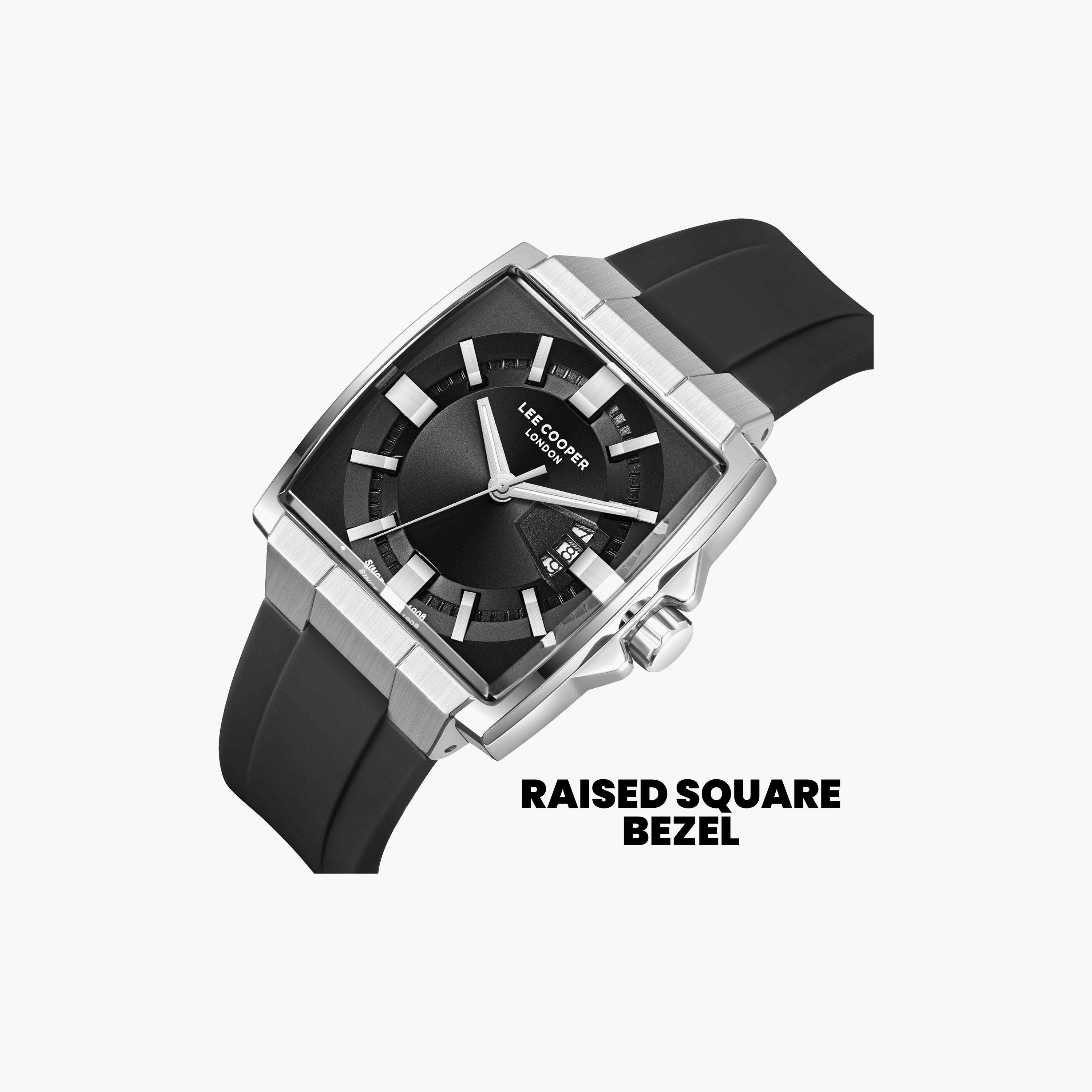 Lee Cooper Men's 47 MM Analog Black Dial Silicone Strap | LC08349-351-men-watchesandjewellery-watches-image-5