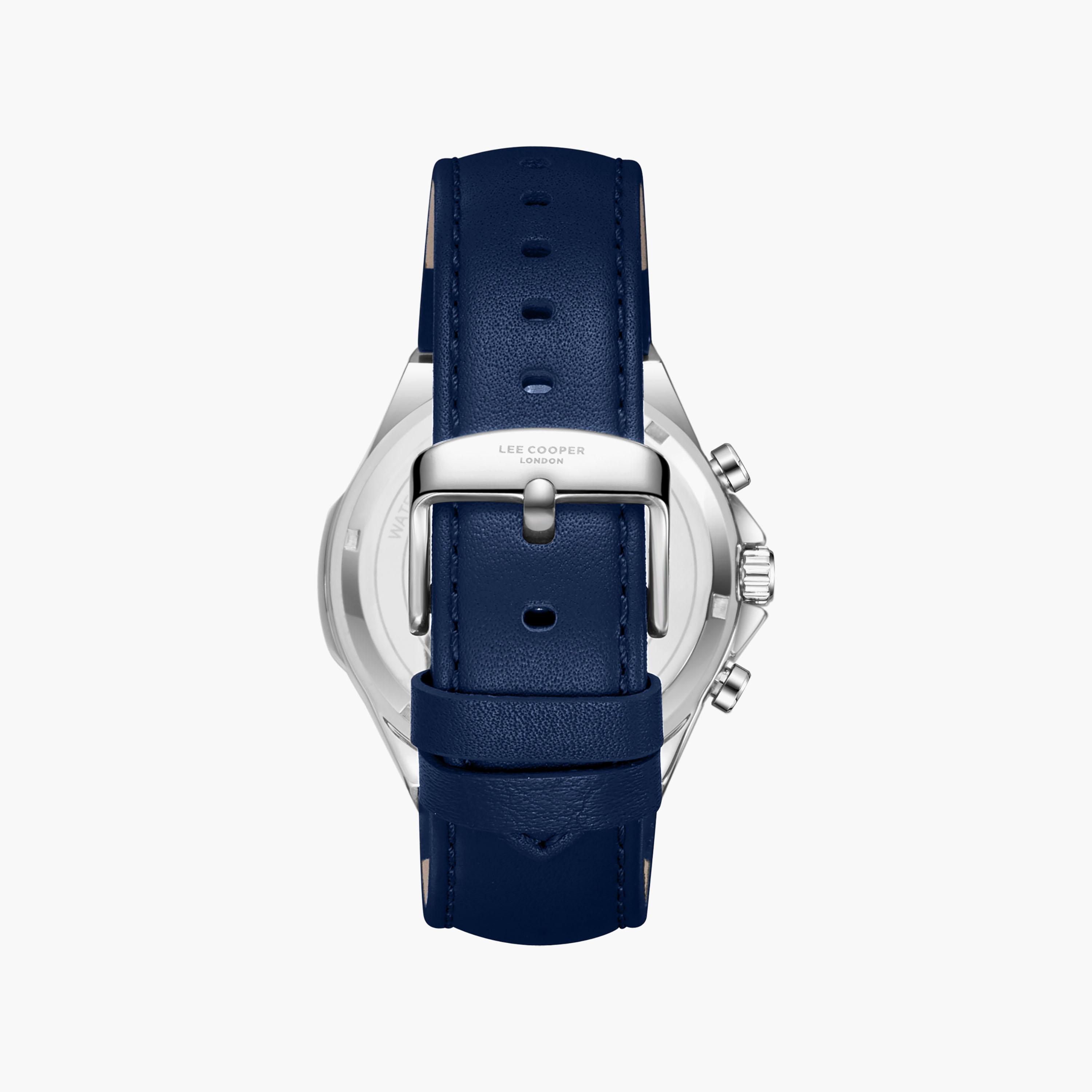 Lee Cooper Men's 43 MM Analog Dark Blue Dial Leather Strap | LC08223-399-men-watchesandjewellery-watches-image-5