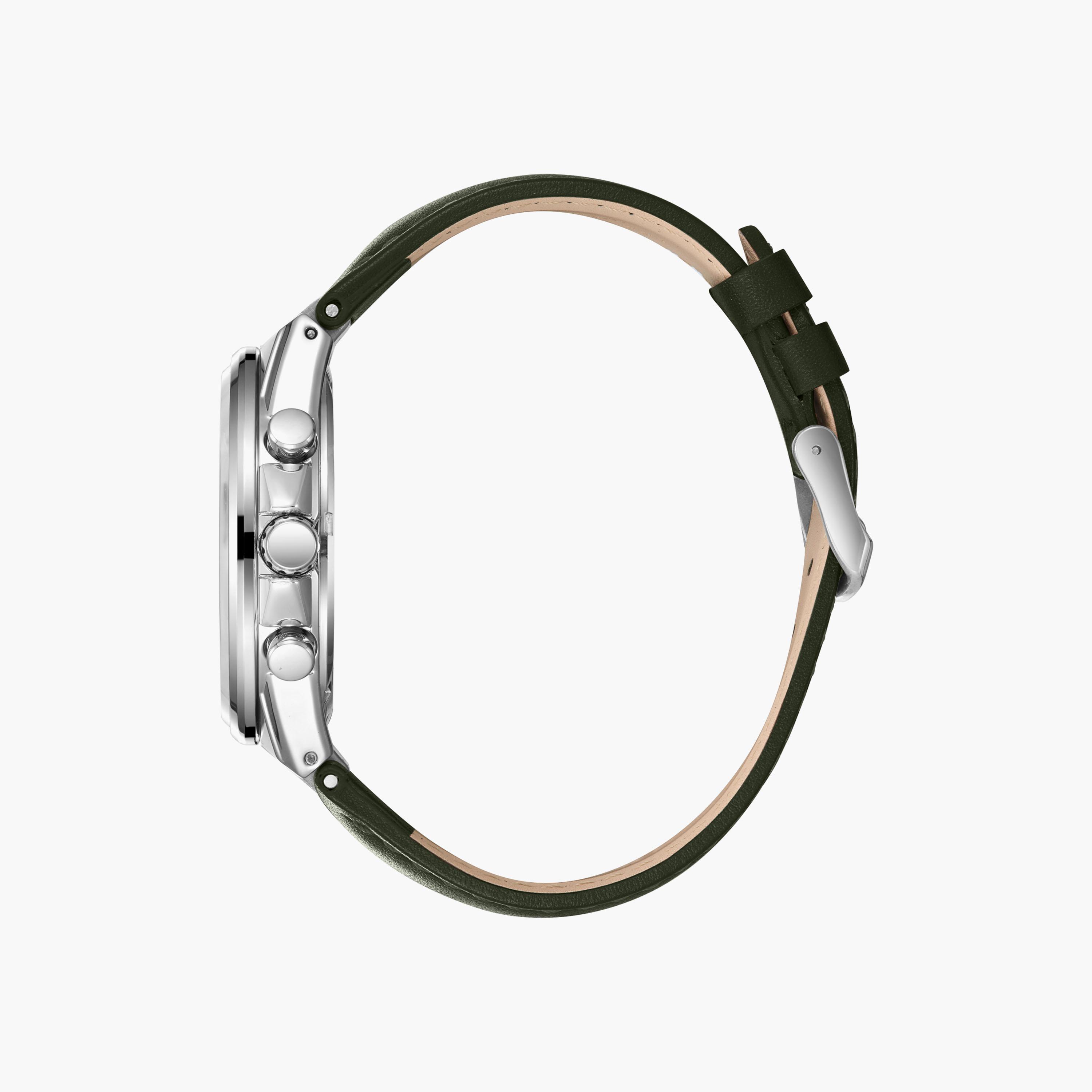 Lee Cooper Men's 43 MM Analog Green Dial Leather Strap | LC08223-375-men-watchesandjewellery-watches-image-4