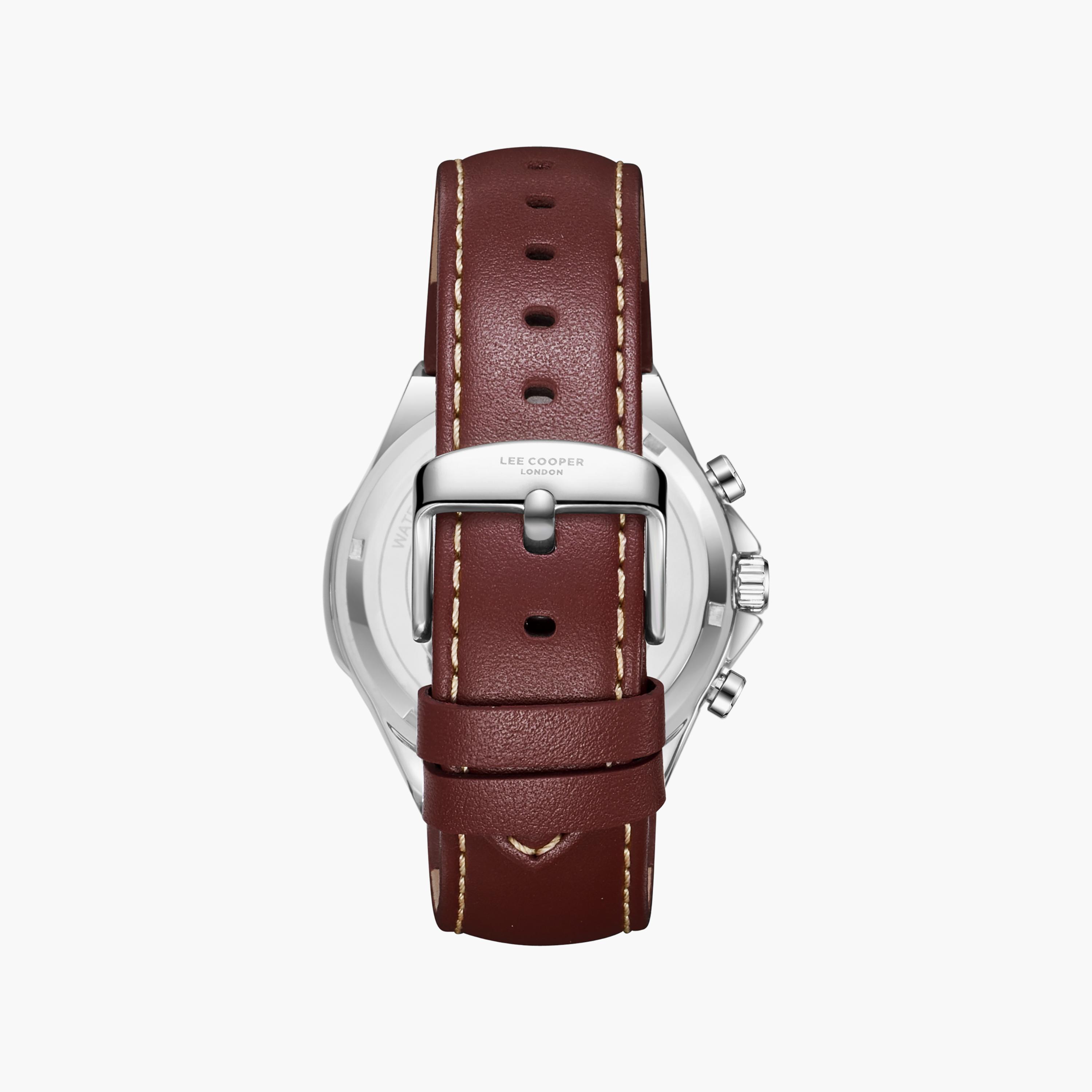 Lee Cooper Men's 43 MM Analog Dark Blue Dial Leather Strap | LC08223-392-men-watchesandjewellery-watches-image-5