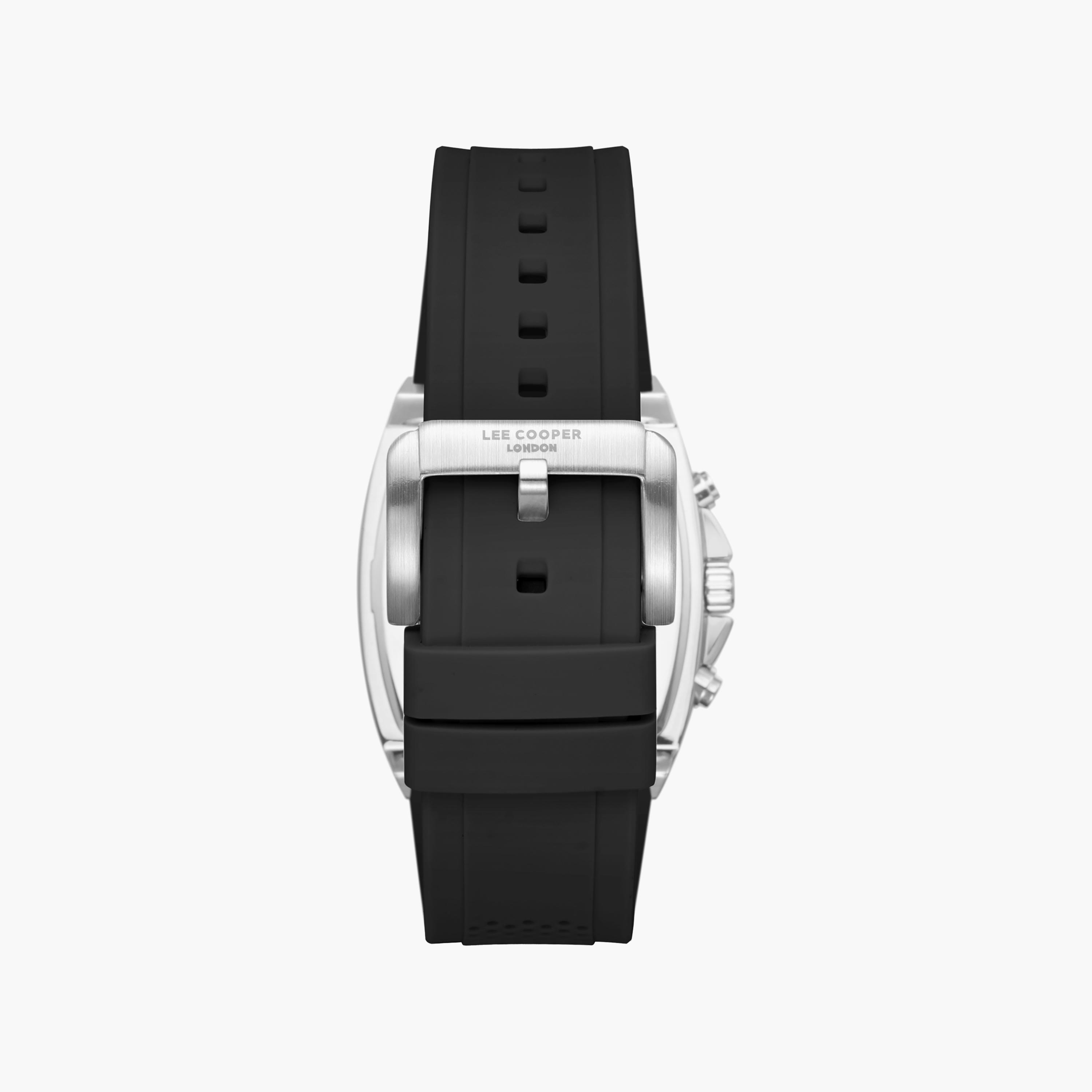 Lee Cooper Men's 50 MM Analog Silver Dial Silicone Strap | LC08399-331-men-watchesandjewellery-watches-image-5
