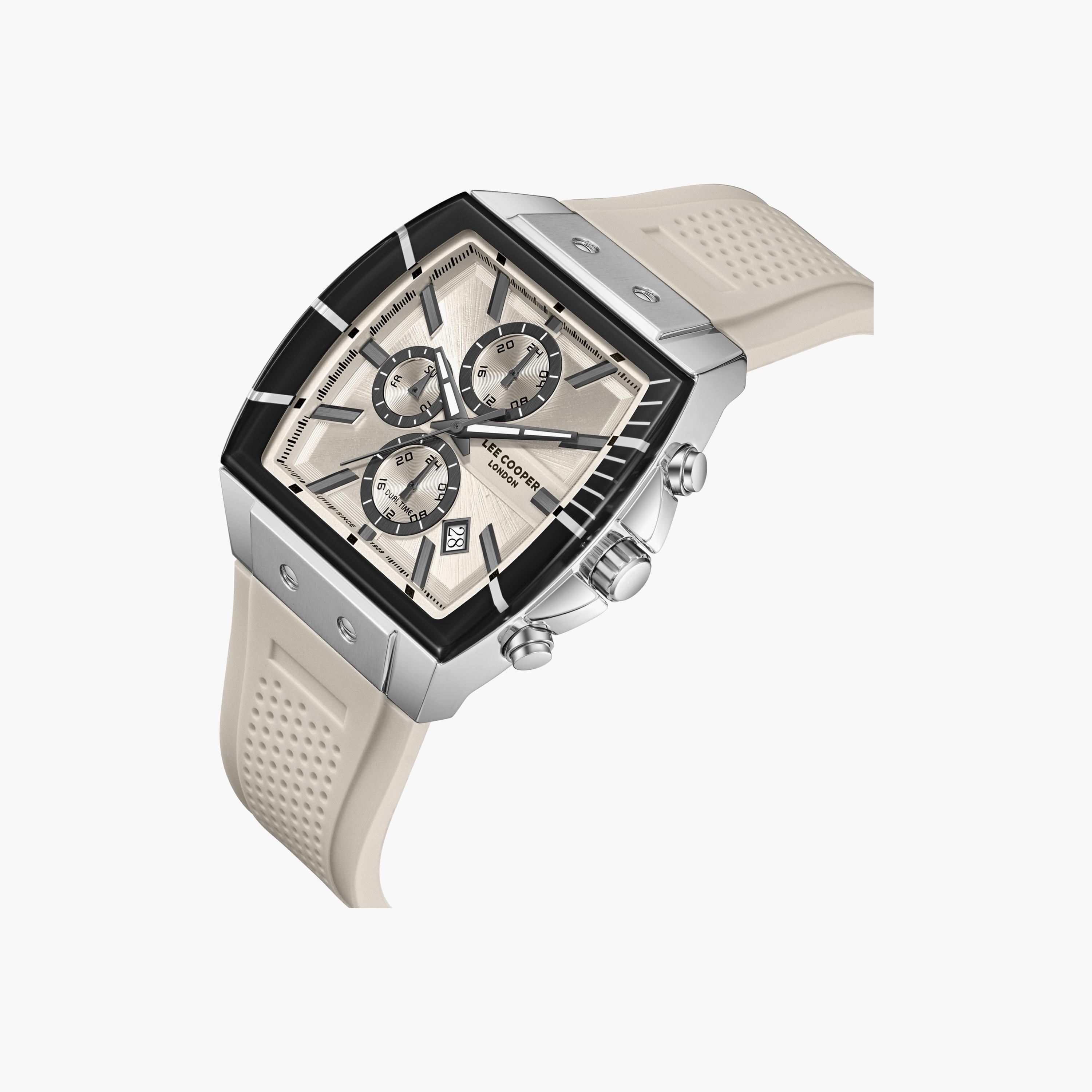 Lee Cooper Men's 50 MM Analog Grey Dial Silicone Strap | LC08399-366-men-watchesandjewellery-watches-image-3