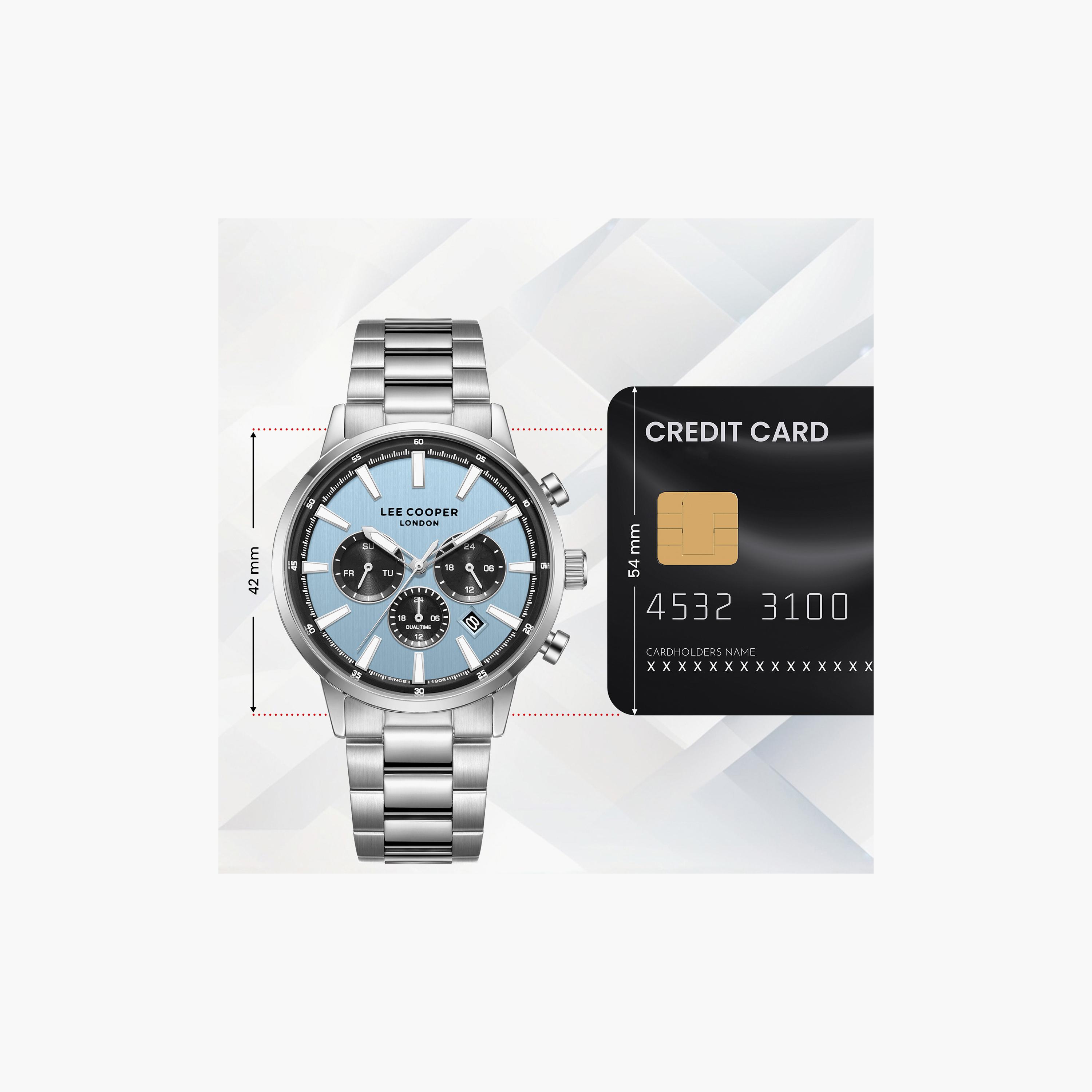 Lee Cooper Men's 21 MM Analog Blue Dial Metal Strap | LC08382-300-men-watchesandjewellery-watches-image-10