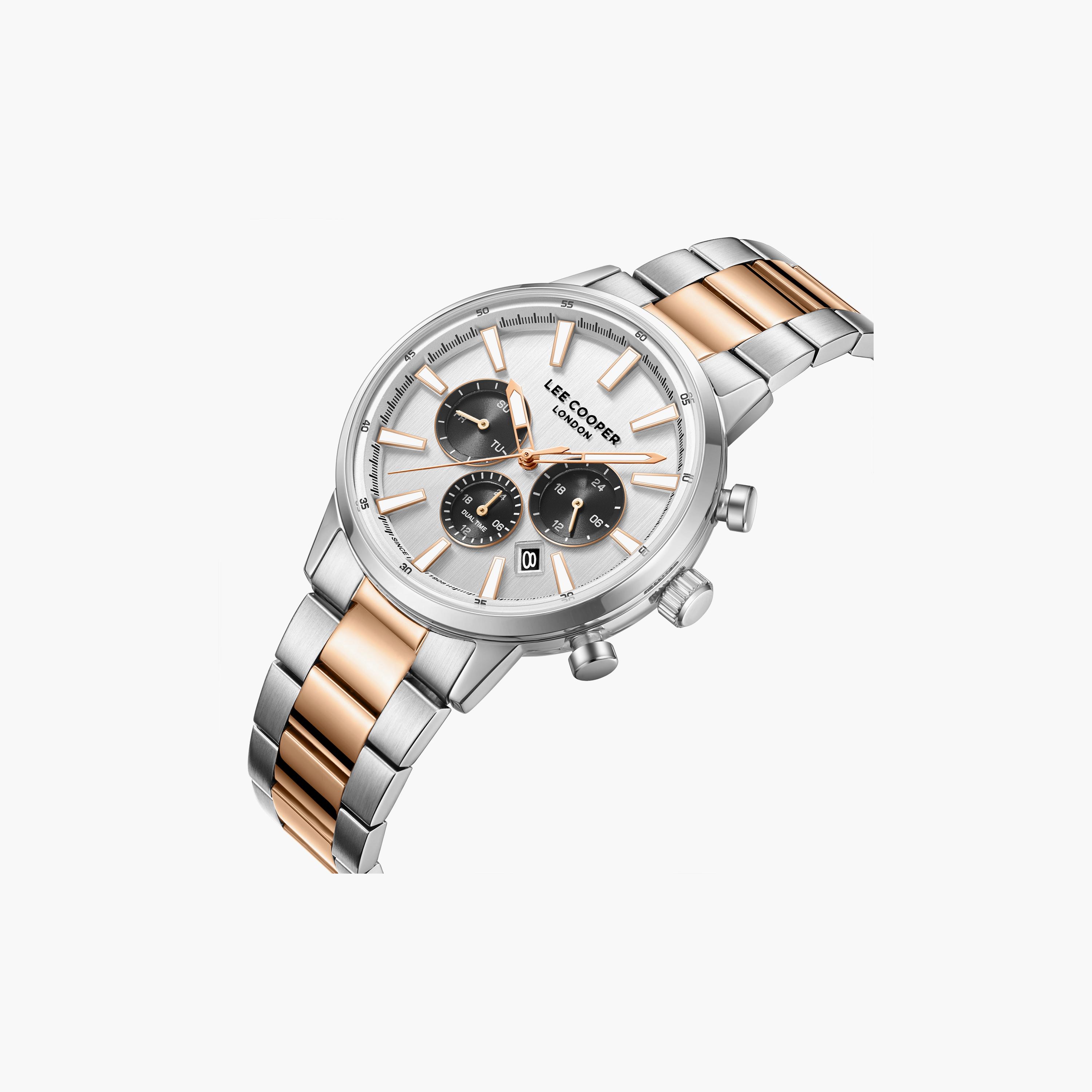Lee Cooper Men's 21 MM Analog Silver Dial Metal Strap | LC08382-530-men-watchesandjewellery-watches-image-3