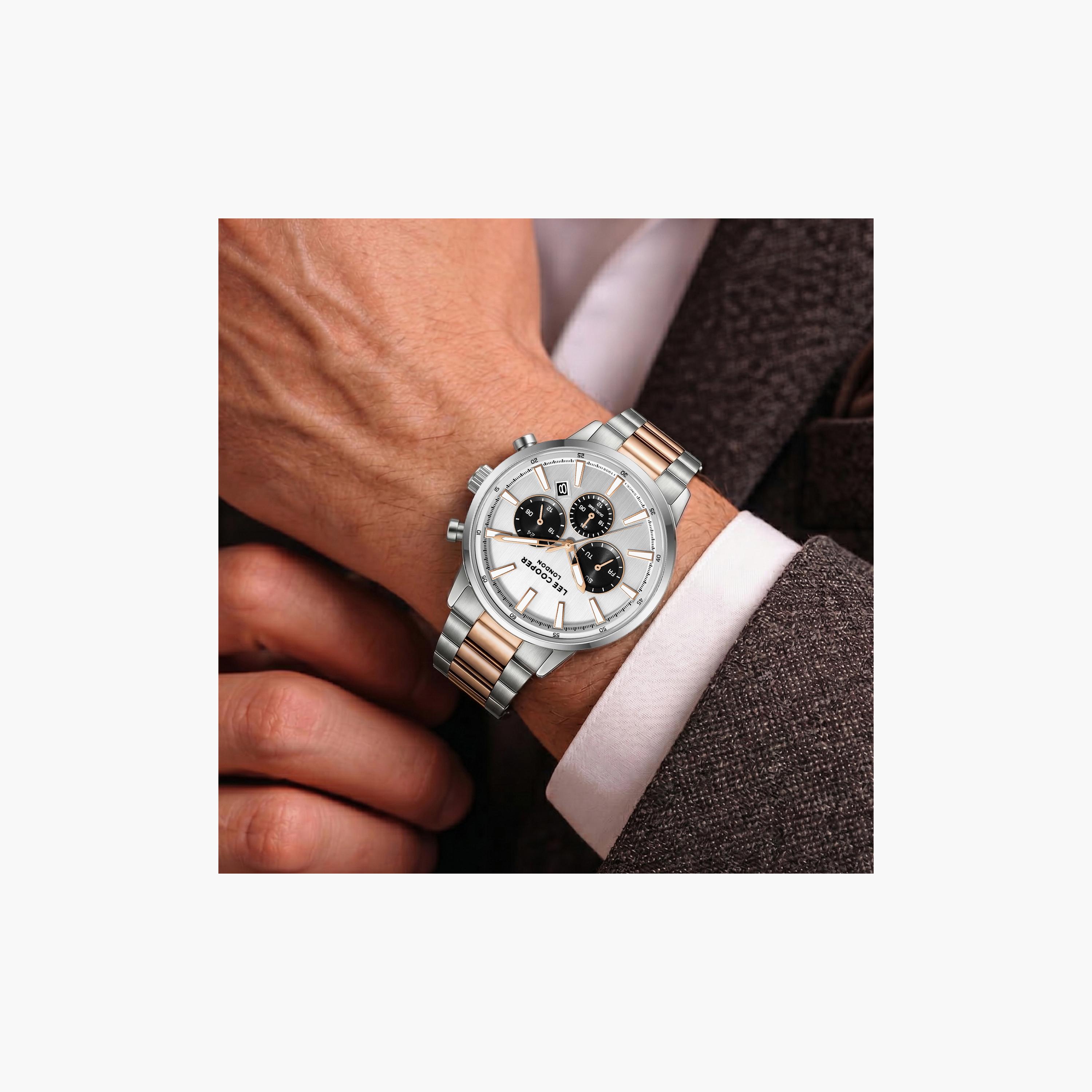 Lee Cooper Men's 21 MM Analog Silver Dial Metal Strap | LC08382-530-men-watchesandjewellery-watches-image-7