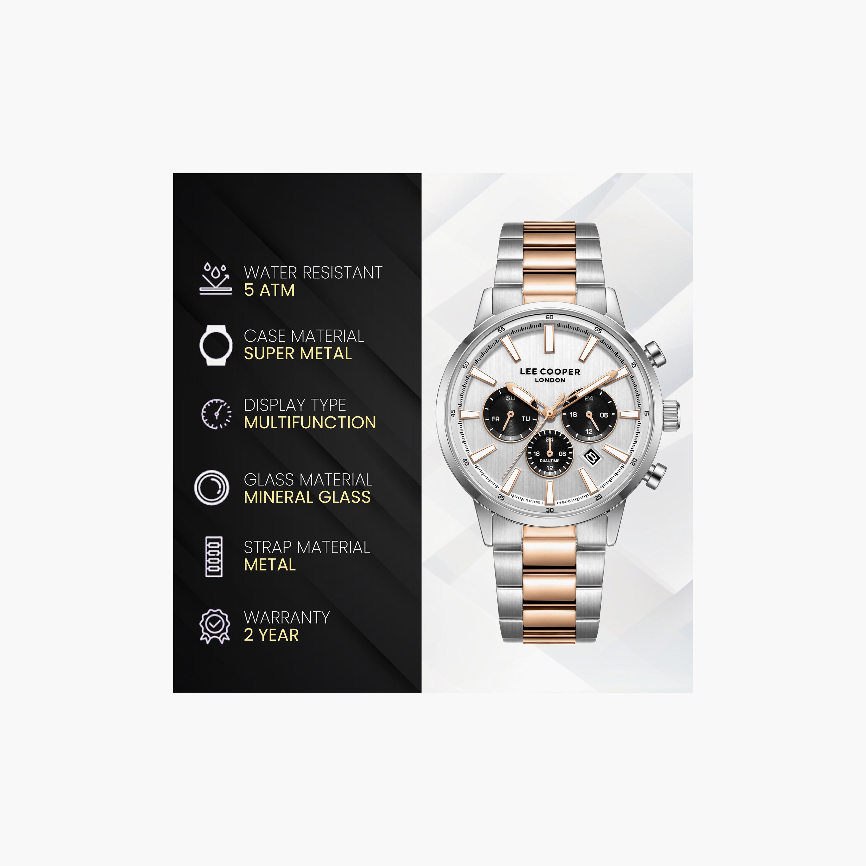Lee Cooper Men's 21 MM Analog Silver Dial Metal Strap | LC08382-530-men-watchesandjewellery-watches-image-9