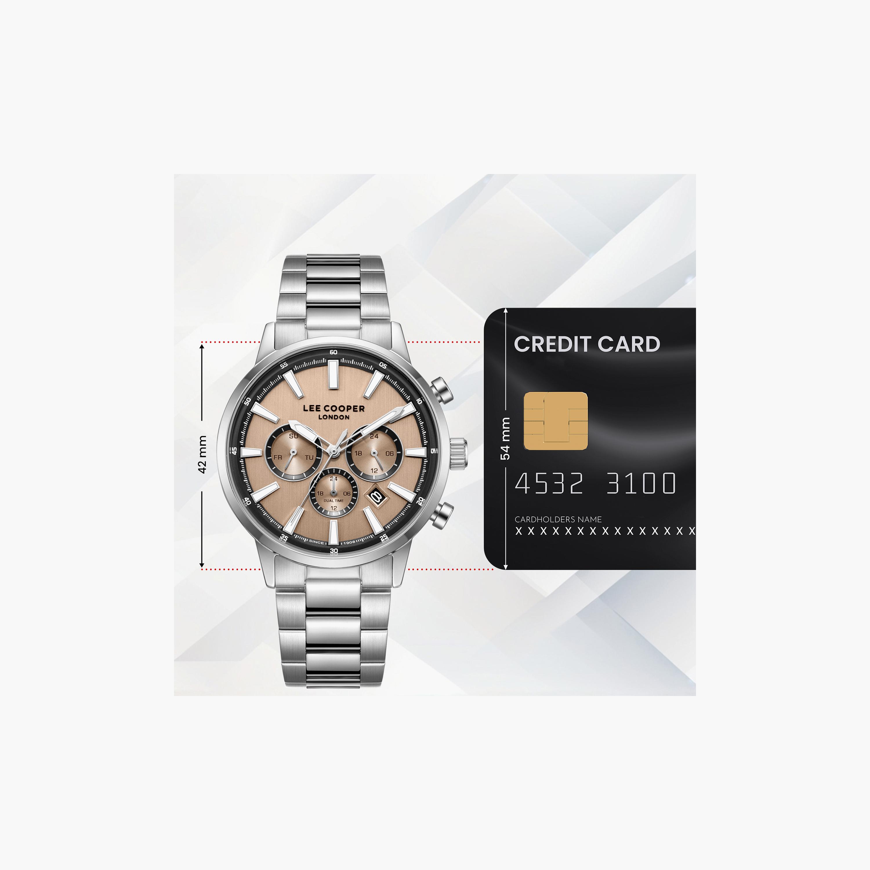 Lee Cooper Men's 21 MM Analog Rose Gold Dial Metal Strap | LC08382-301-men-watchesandjewellery-watches-image-10