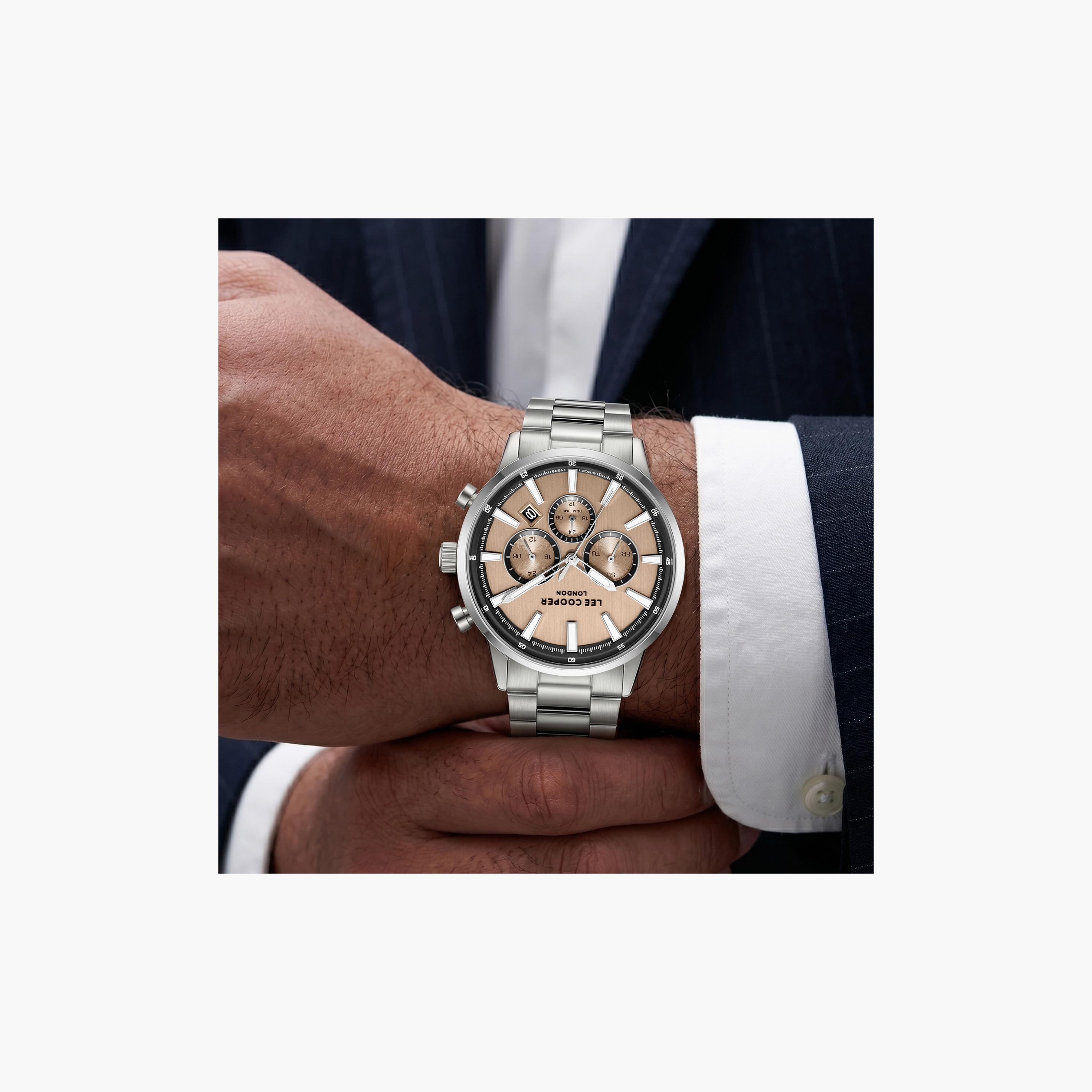 Lee Cooper Men's 21 MM Analog Rose Gold Dial Metal Strap | LC08382-301-men-watchesandjewellery-watches-image-7