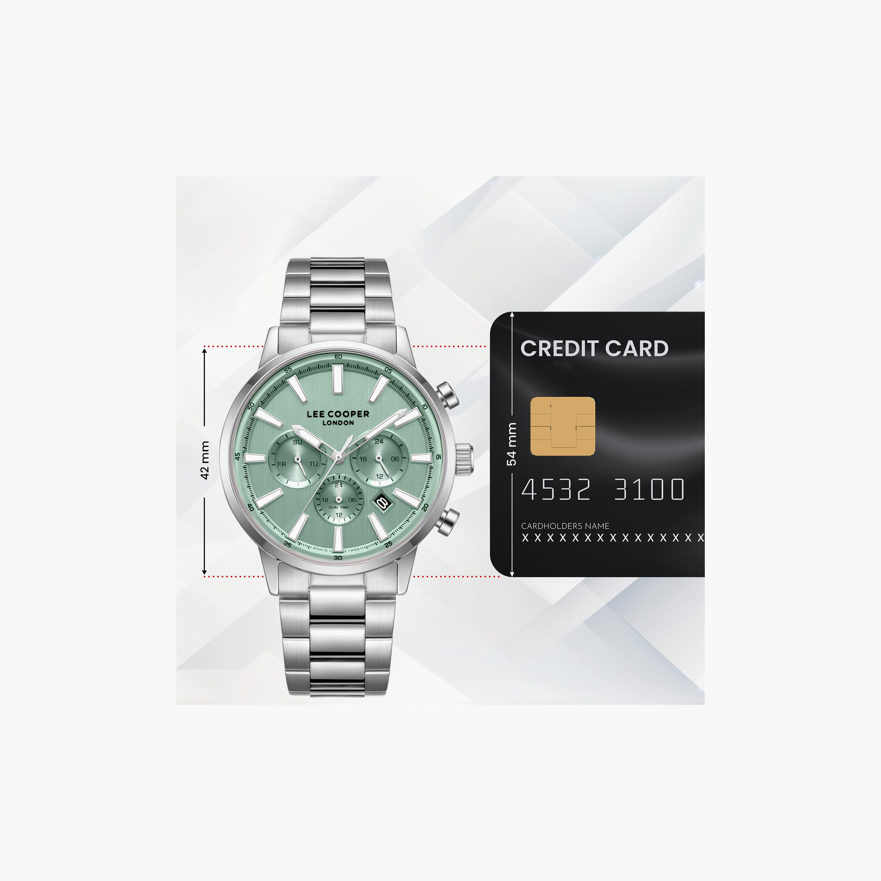 Lee Cooper Men's 21 MM Analog Green Dial Metal Strap | LC08382-370-men-watchesandjewellery-watches-image-10