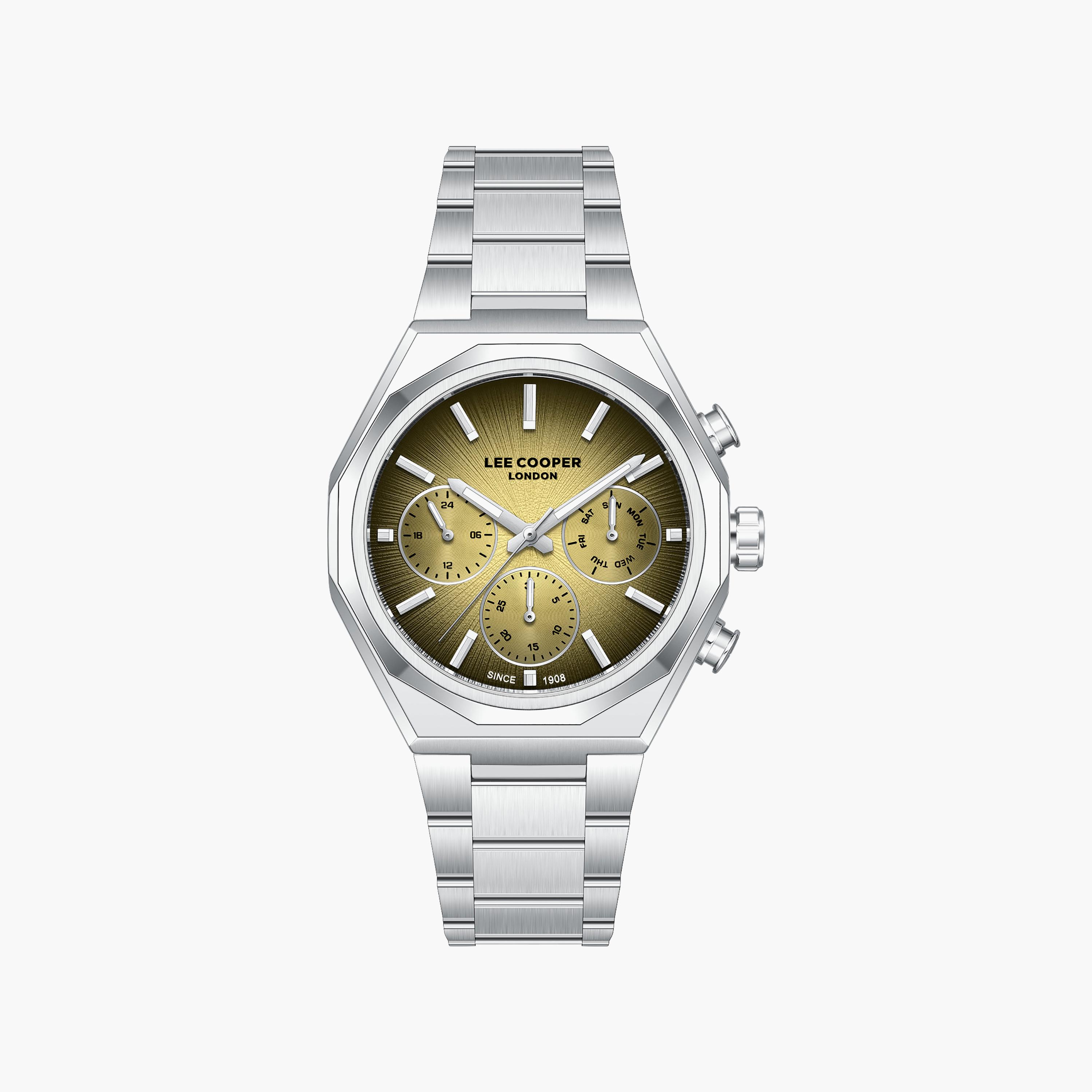 Lee Cooper Men's 40 MM Analog Gold Dial Metal Strap | LC08402-310-men-watchesandjewellery-watches-image-1