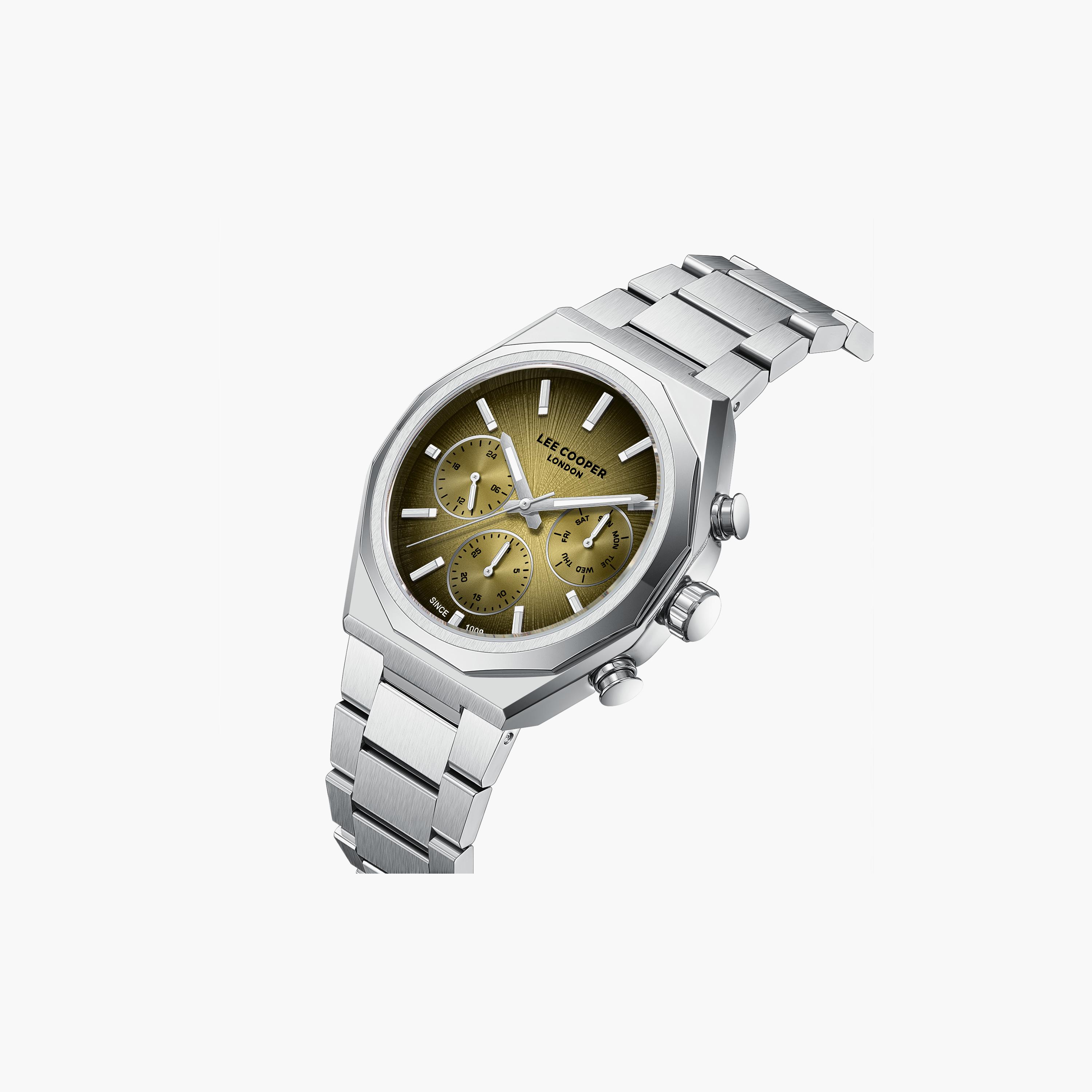 Lee Cooper Men's 40 MM Analog Gold Dial Metal Strap | LC08402-310-men-watchesandjewellery-watches-image-3