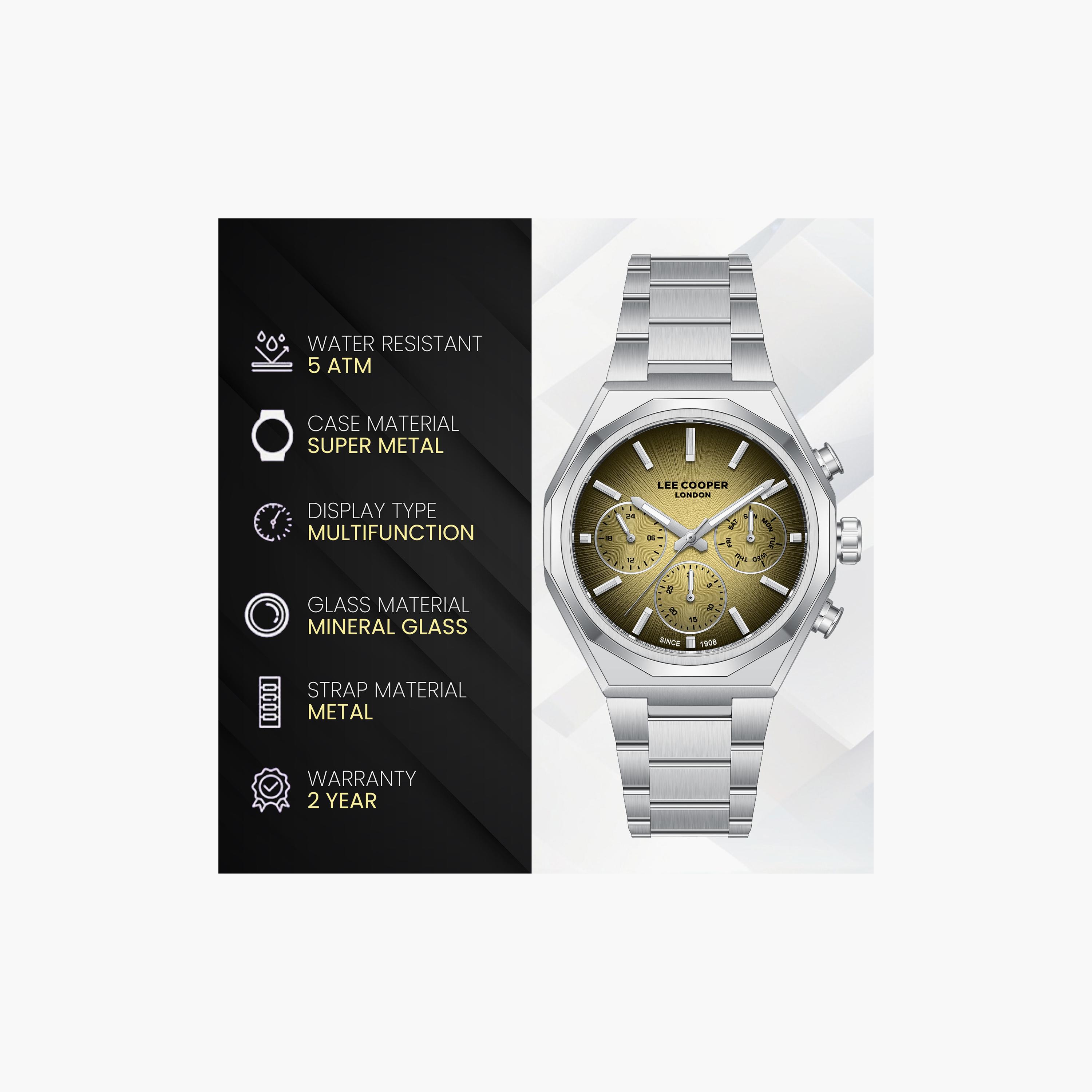 Lee Cooper Men's 40 MM Analog Gold Dial Metal Strap | LC08402-310-men-watchesandjewellery-watches-image-9