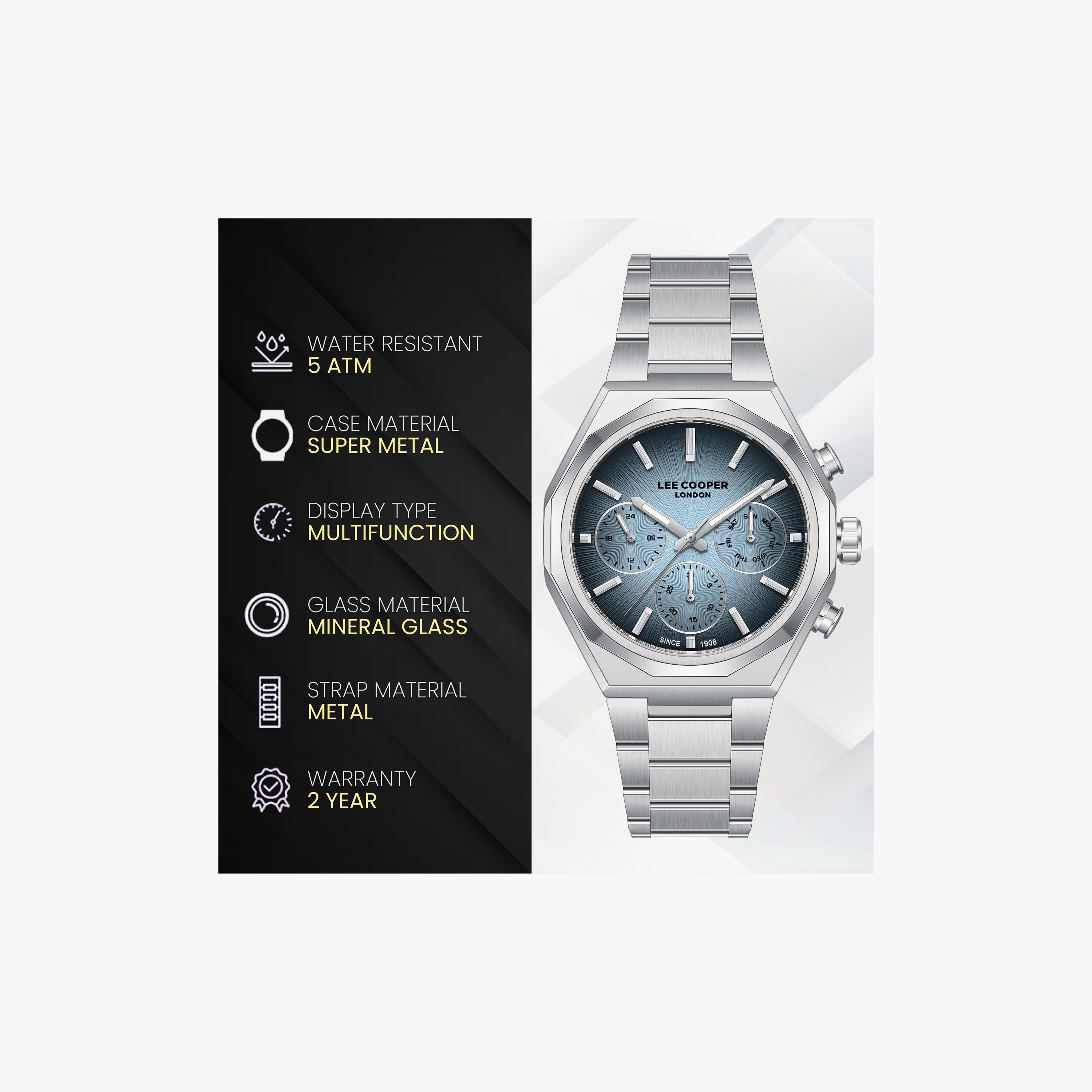Lee Cooper Men's 40 MM Analog Blue Dial Metal Strap | LC08402-300-men-watchesandjewellery-watches-image-9
