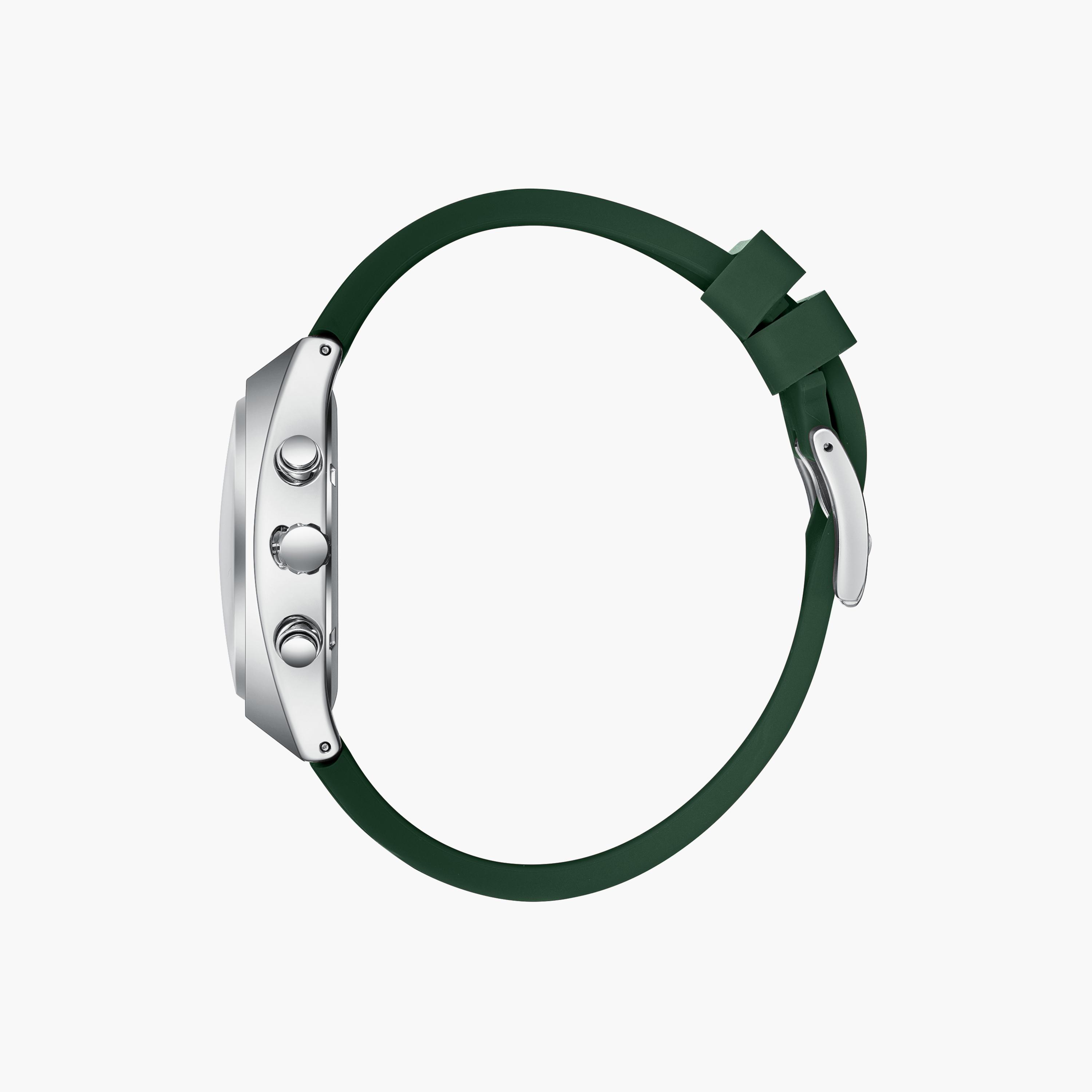 Lee Cooper Men's 41 MM Analog Green Dial Silicone Strap | LC08388-375-men-watchesandjewellery-watches-image-4