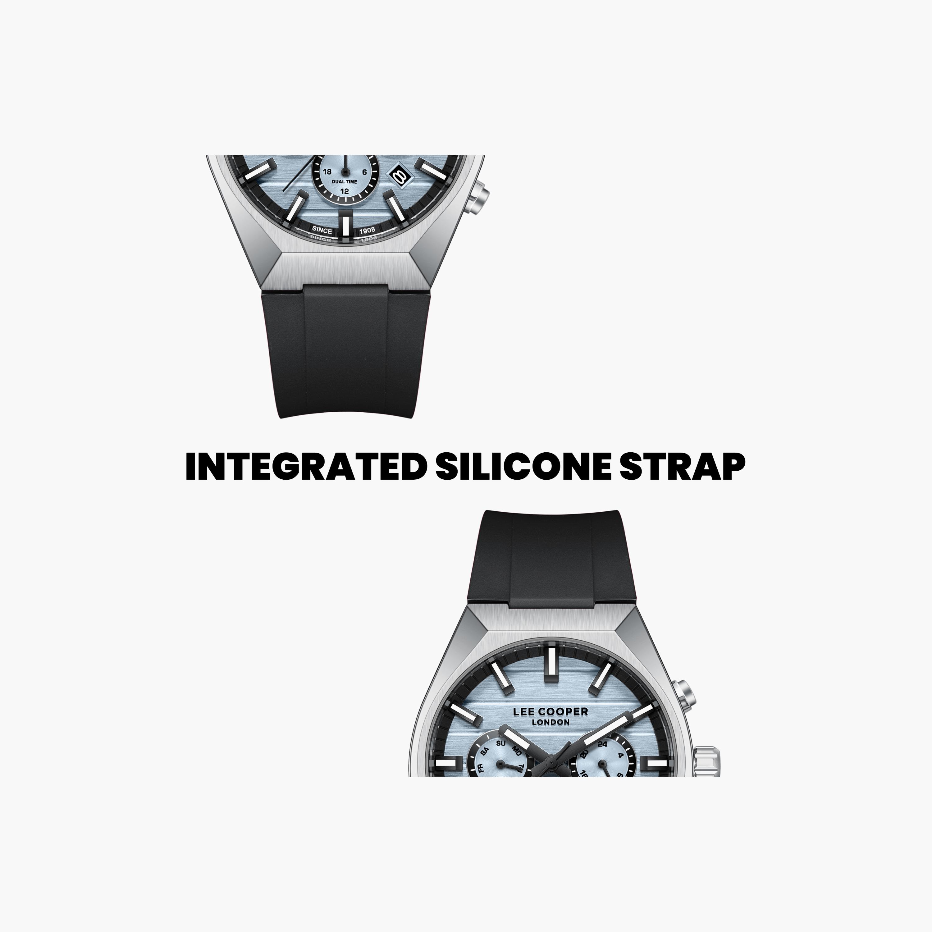 Lee Cooper Men's 41 MM Analog Blue Dial Silicone Strap | LC08388-301-men-watchesandjewellery-watches-image-6