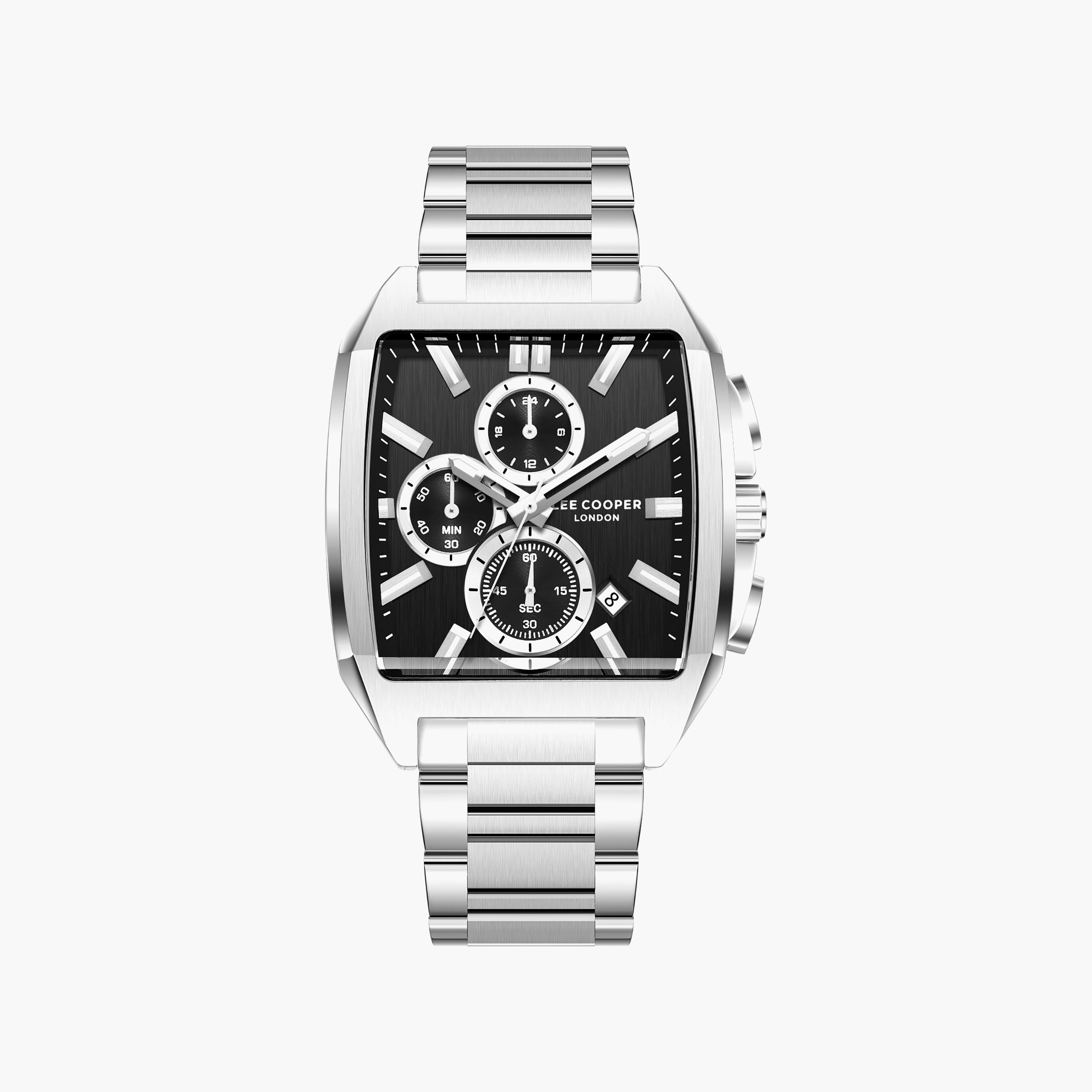 Lee Cooper Men's 50 MM Analog Black Dial Metal Strap | LC08344-350-men-watchesandjewellery-watches-image-1