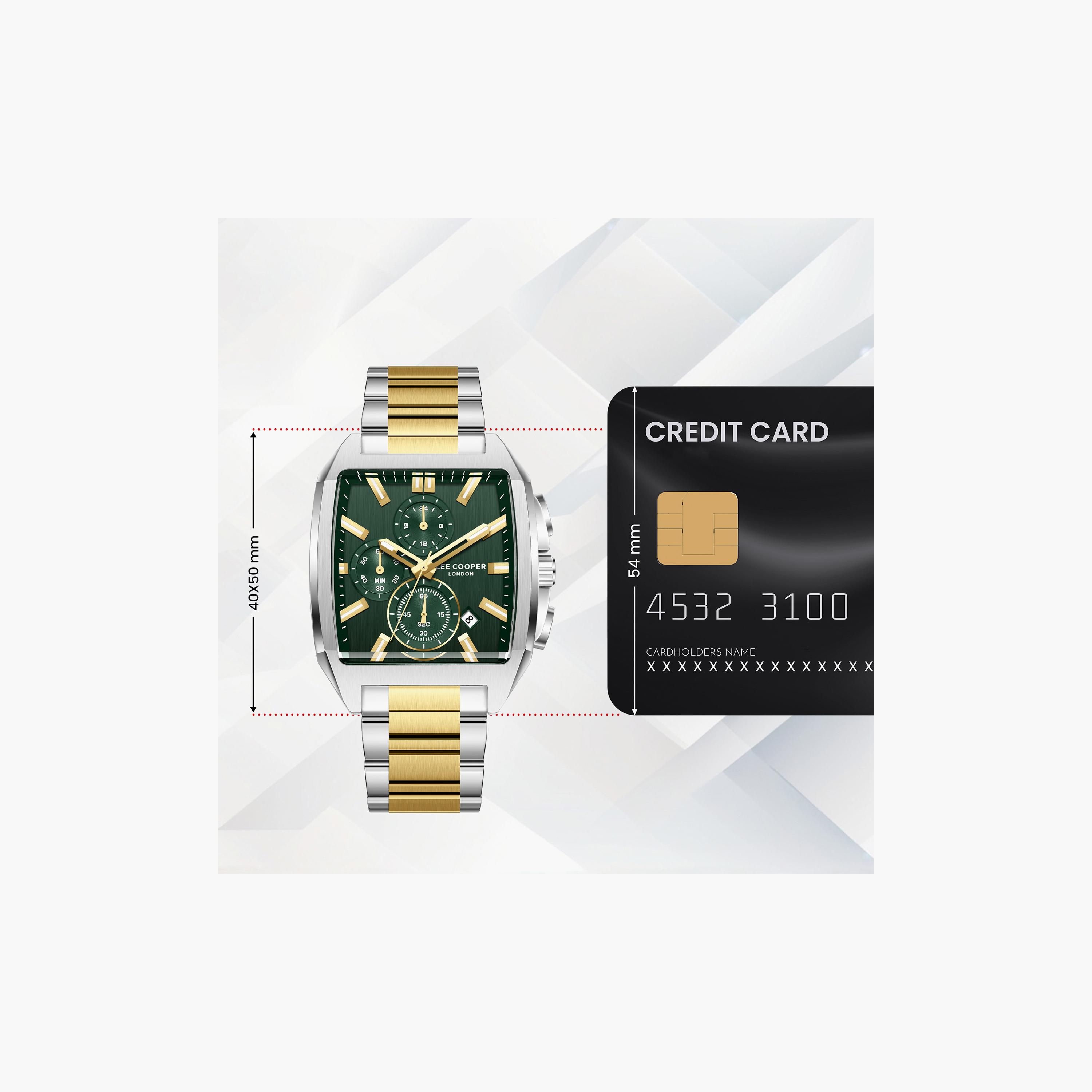 Lee Cooper Men's 50 MM Analog Green Dial Metal Strap | LC08344-270-men-watchesandjewellery-watches-image-10