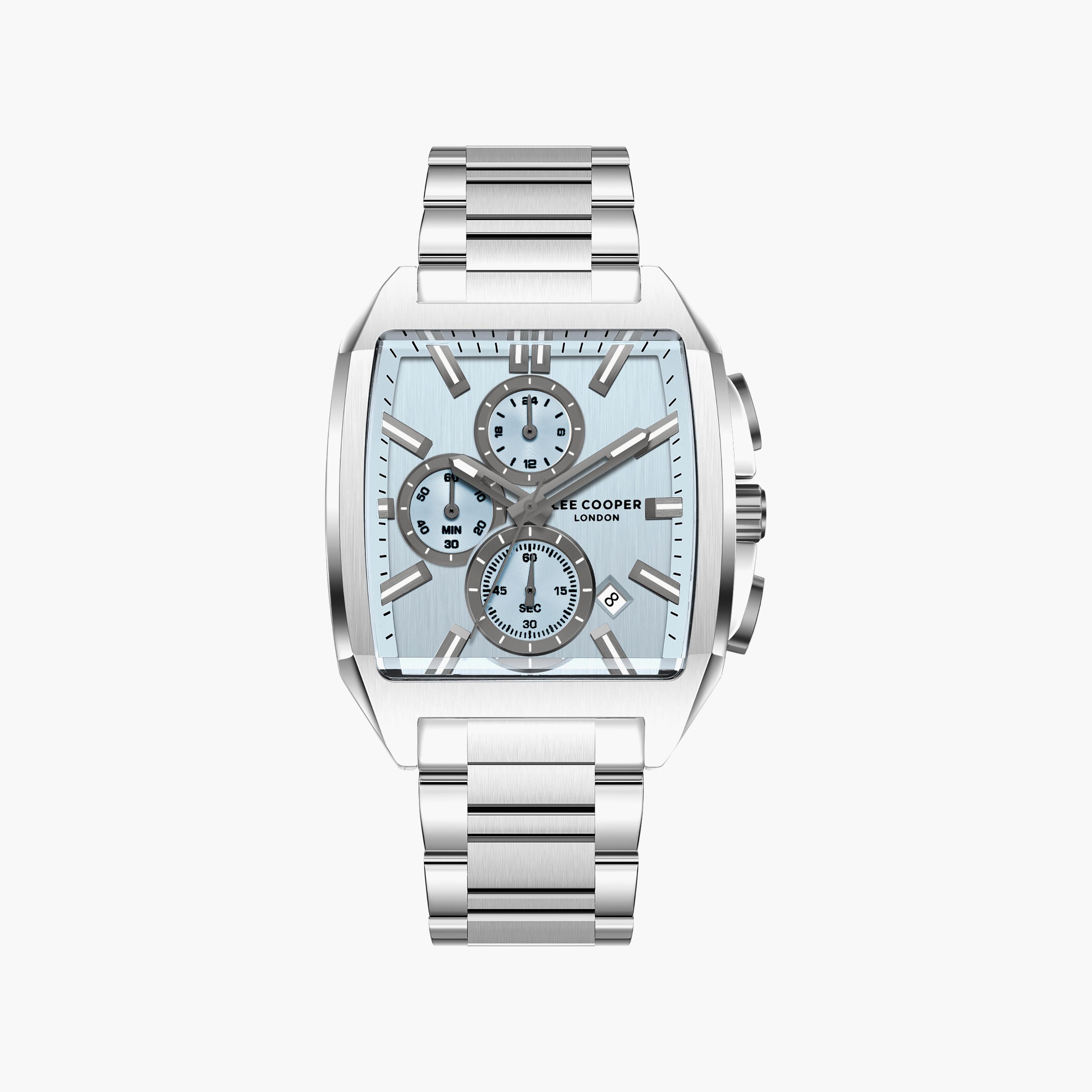 Lee Cooper Men's 50 MM Analog Blue Dial Metal Strap | LC08344-300-men-watchesandjewellery-watches-image-1