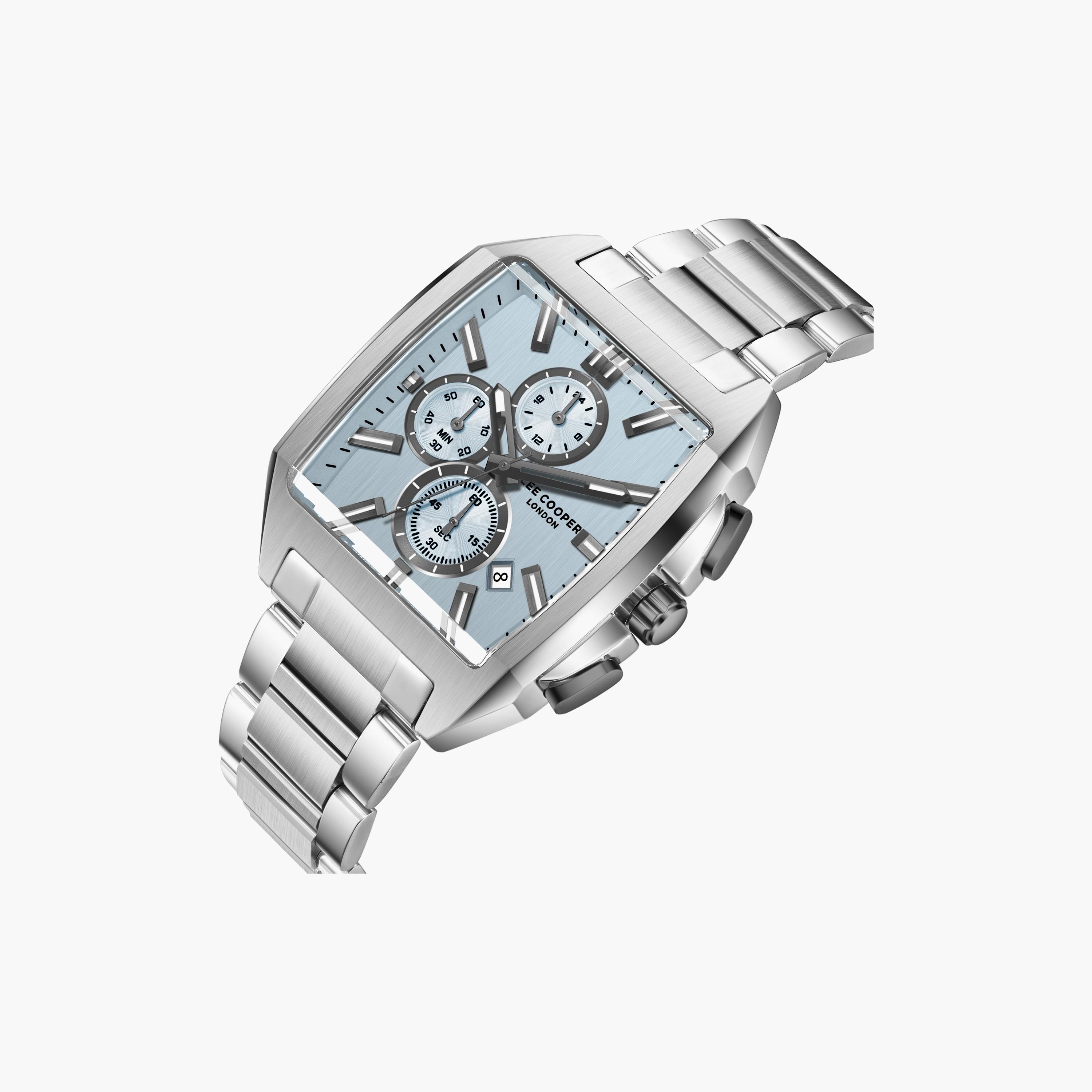 Lee Cooper Men's 50 MM Analog Blue Dial Metal Strap | LC08344-300-men-watchesandjewellery-watches-image-3