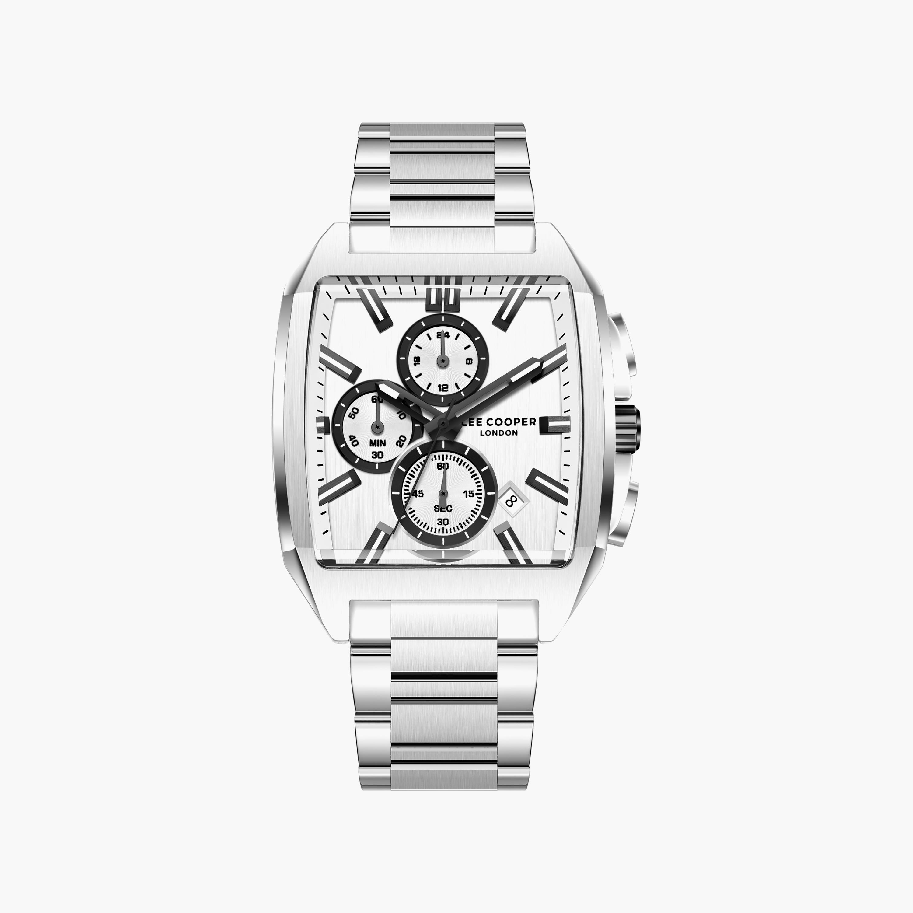 Lee Cooper Men's 50 MM Analog Silver Dial Metal Strap | LC08344-330-men-watchesandjewellery-watches-image-1