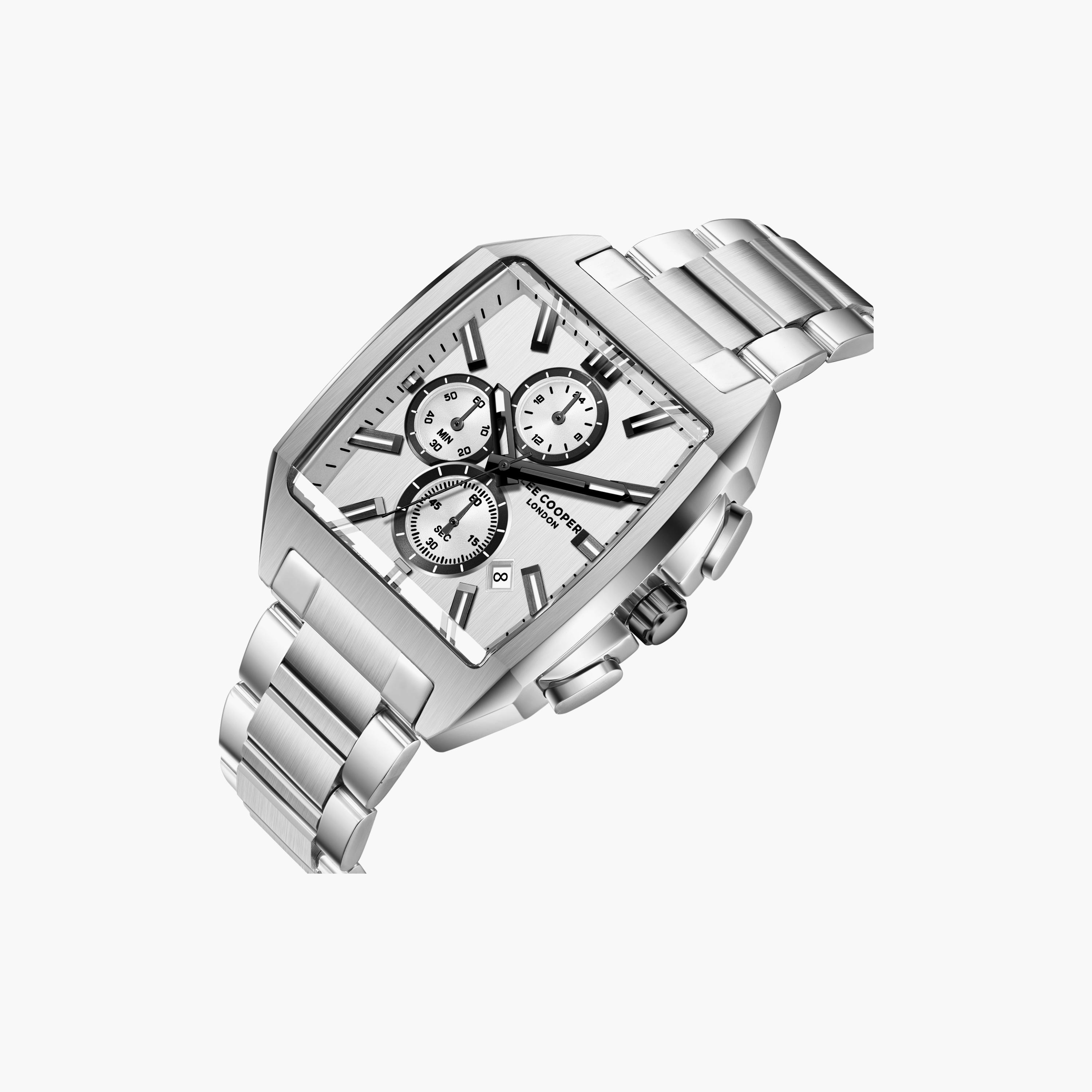 Lee Cooper Men's 50 MM Analog Silver Dial Metal Strap | LC08344-330-men-watchesandjewellery-watches-image-3