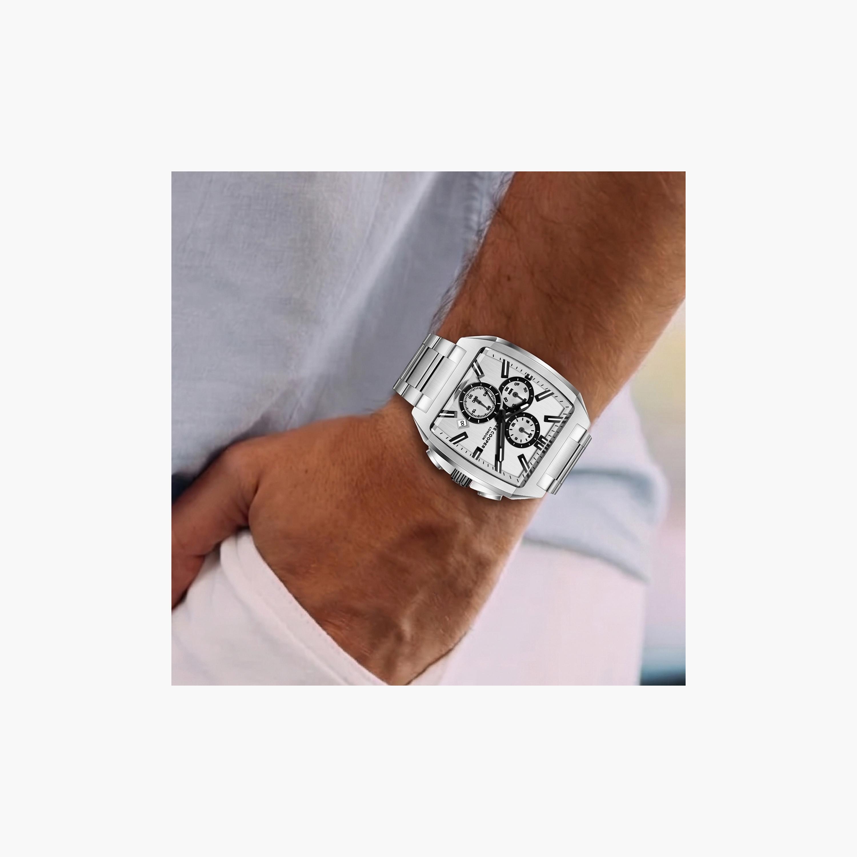 Lee Cooper Men's 50 MM Analog Silver Dial Metal Strap | LC08344-330-men-watchesandjewellery-watches-image-7