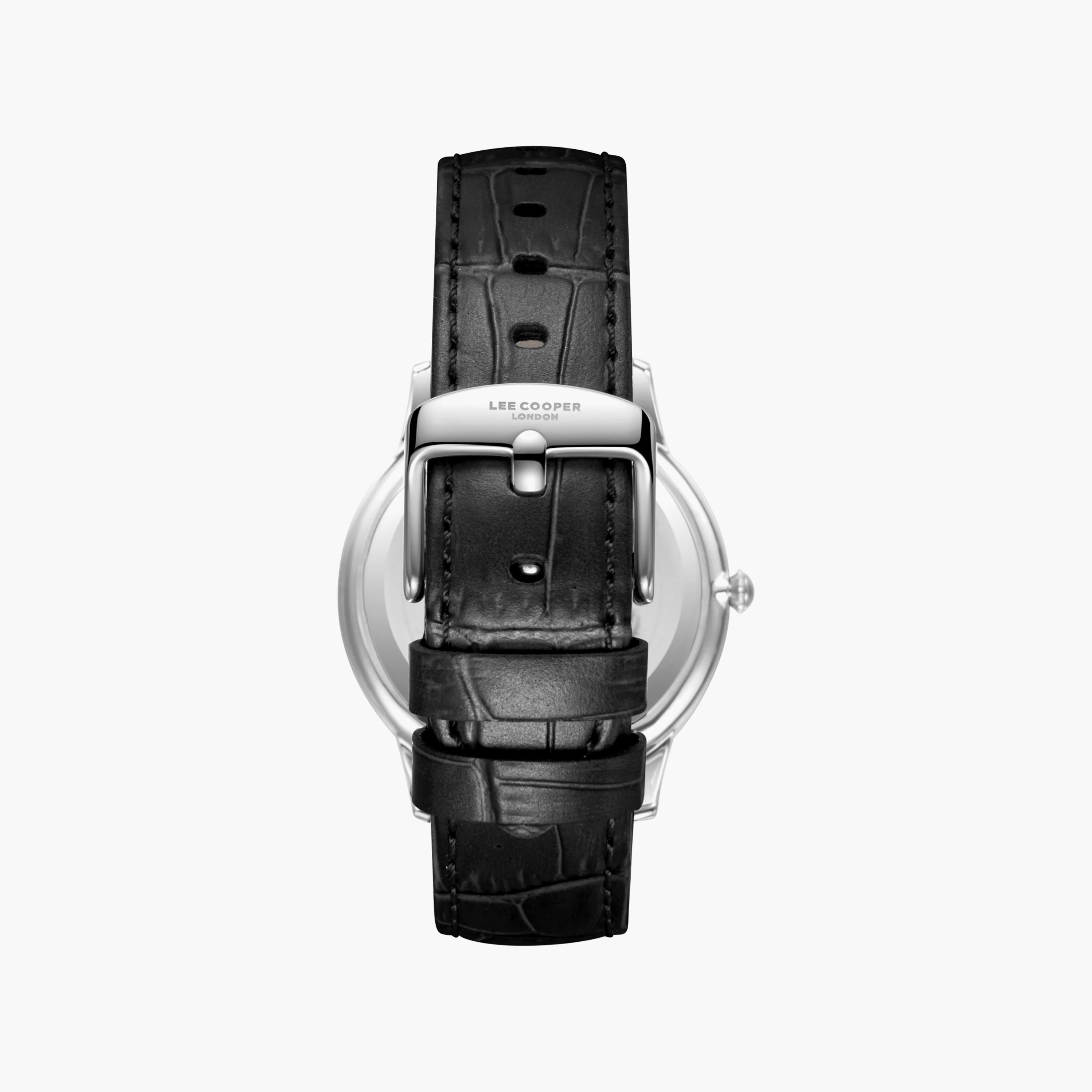 Lee Cooper Men's 40 MM Analog Silver Dial Leather Strap | LC08379-331-men-watchesandjewellery-watches-image-5