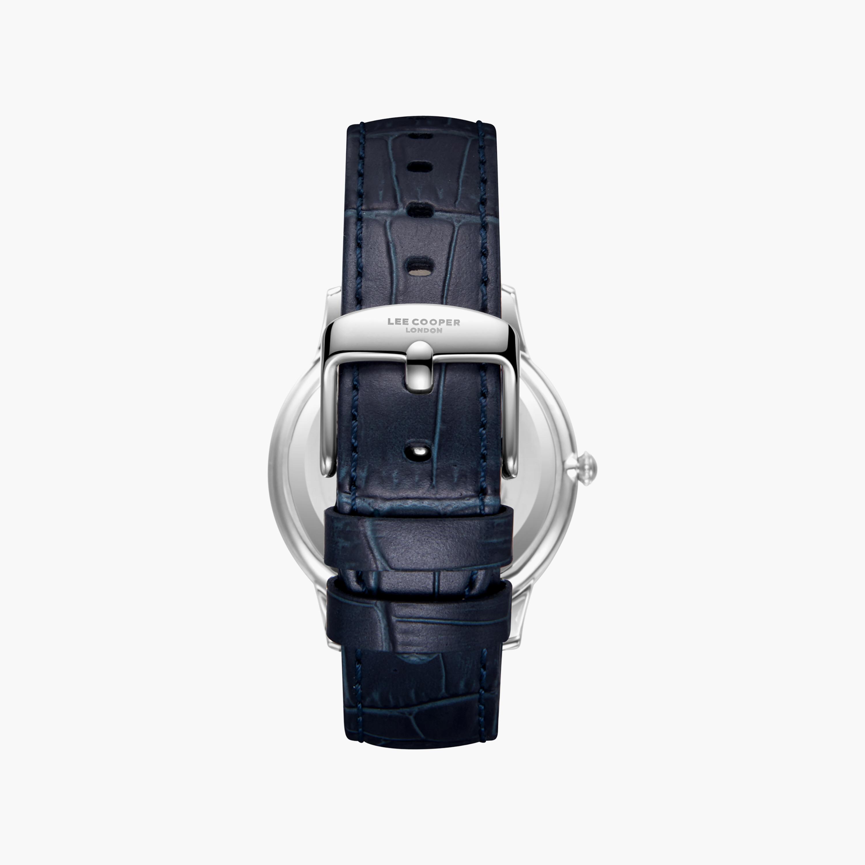Lee Cooper Men's 40 MM Analog Silver Dial Leather Strap | LC08379-339-men-watchesandjewellery-watches-image-3