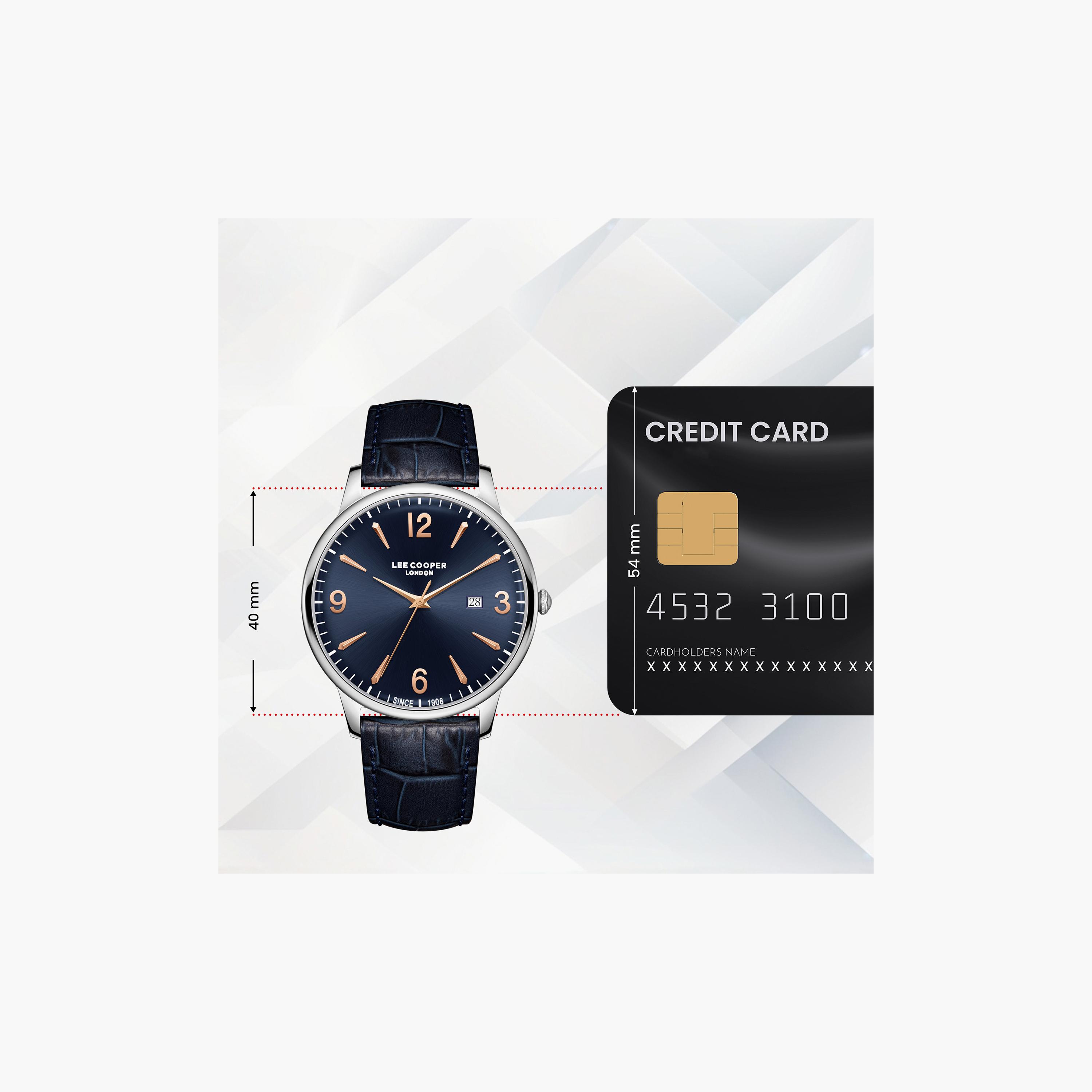 Lee Cooper Men's 40 MM Analog Dark Blue Dial Leather Strap | LC08379-399-men-watchesandjewellery-watches-image-10