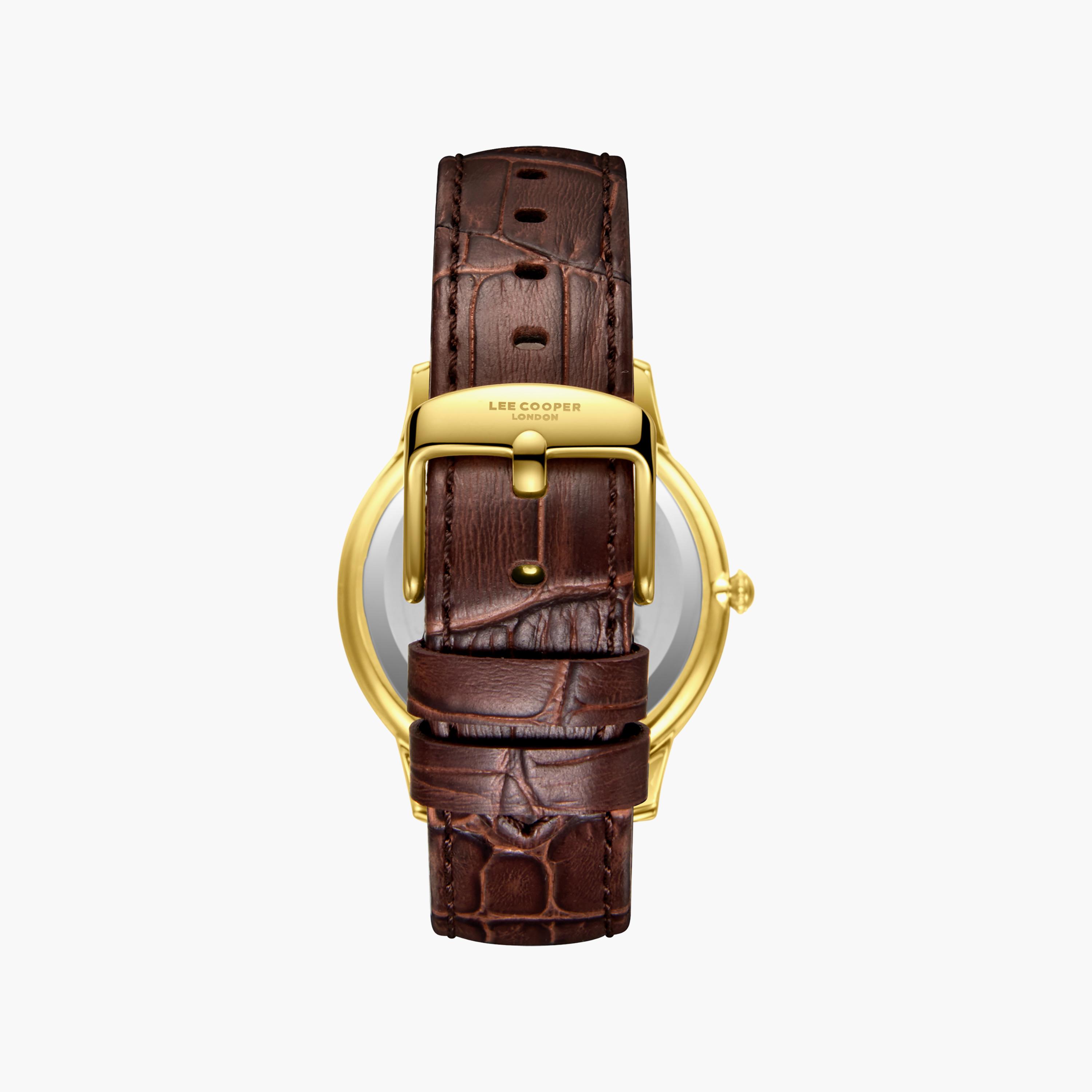 Lee Cooper Men's 40 MM Analog Green Dial Leather Strap | LC08379-172-men-watchesandjewellery-watches-image-5
