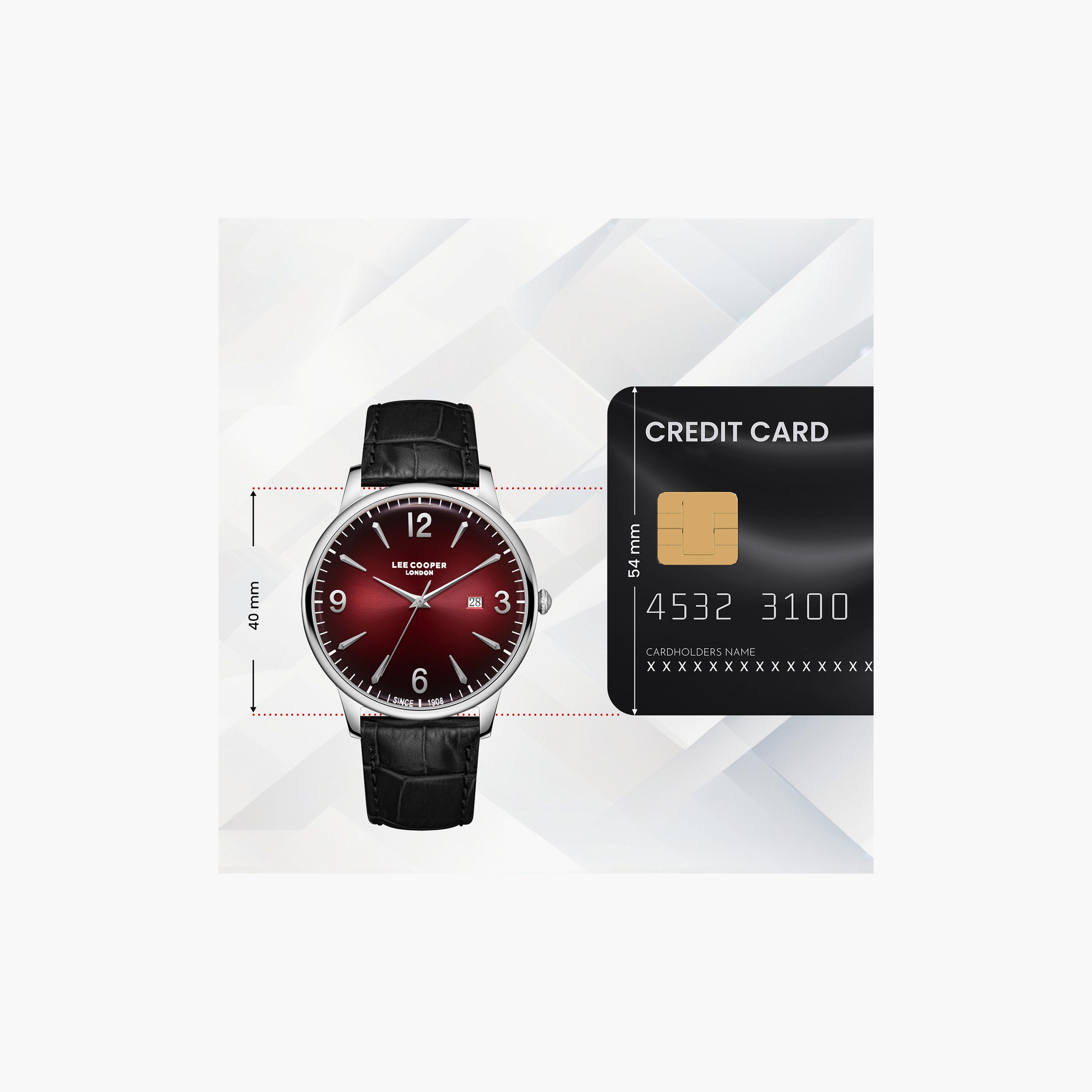 Lee Cooper Men's 40 MM Analog Black Dial Leather Strap | LC08379-381-men-watchesandjewellery-watches-image-10