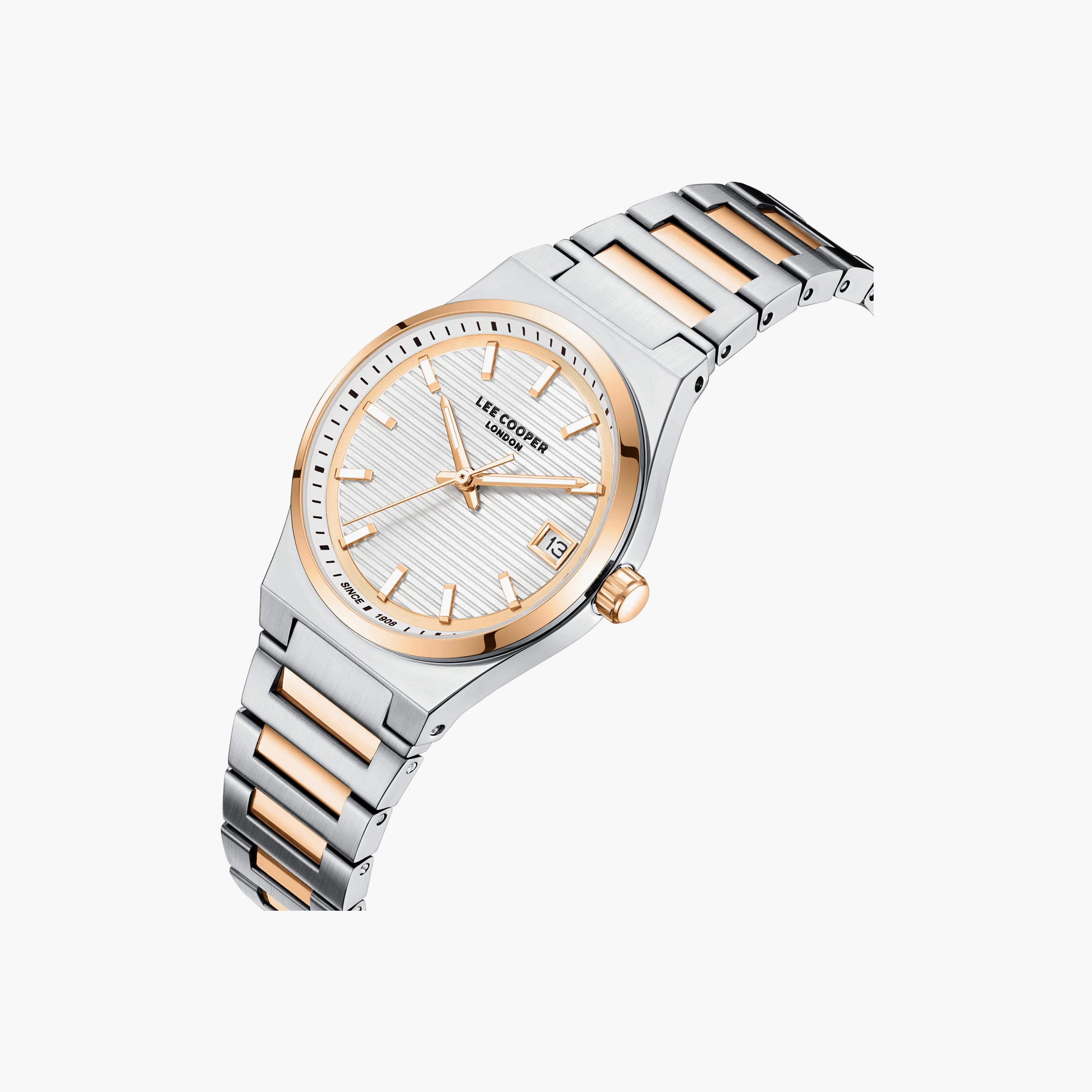 Lee Cooper Women's 43 MM Analog Grey Dial Metal Strap | LC08289-530-women-watchesandjewellery-watches-image-3