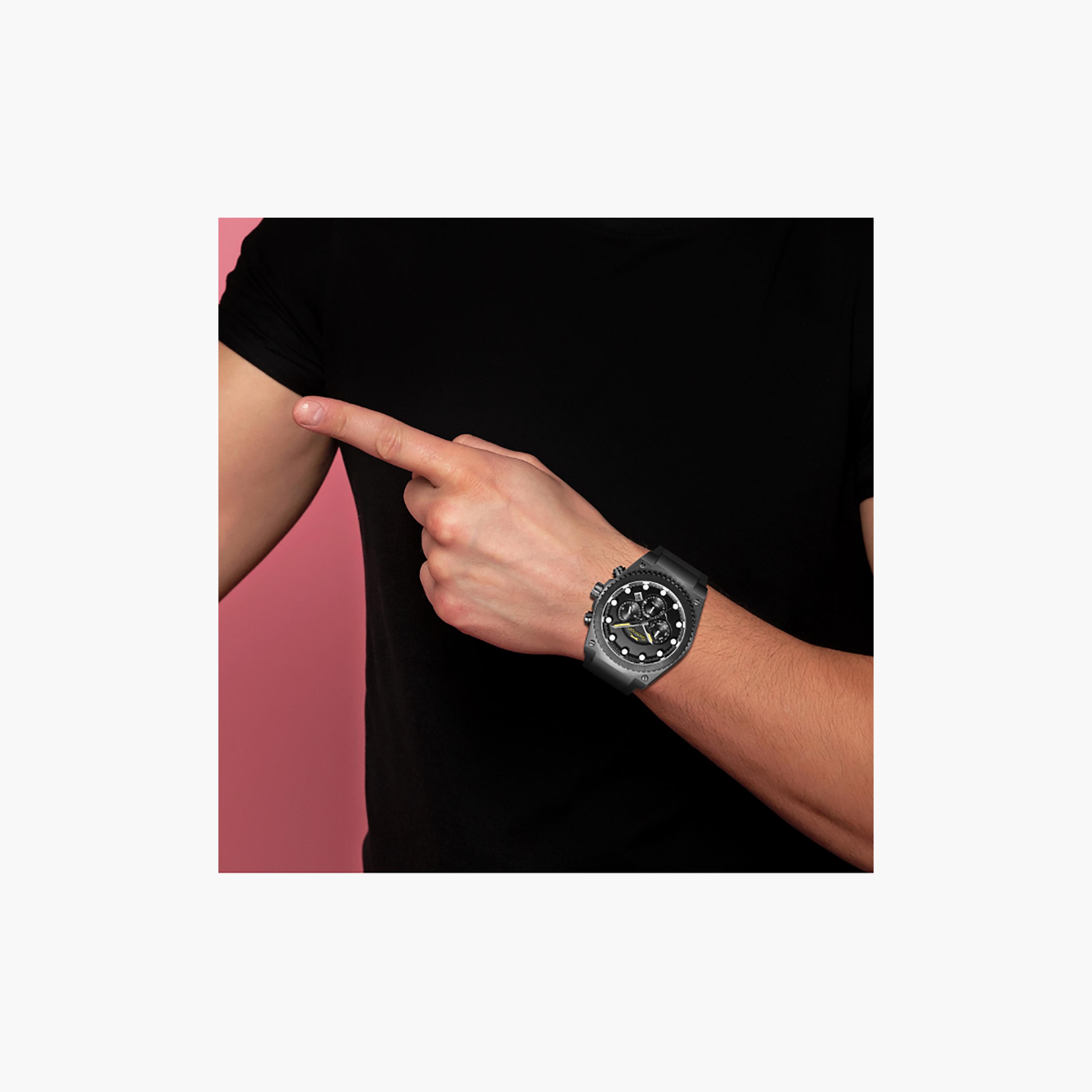 Slazenger Men's 44 MM Smart watch Black Dial Silicone Strap | SL-9-2568-2-660-men-watchesandjewellery-watches-image-5