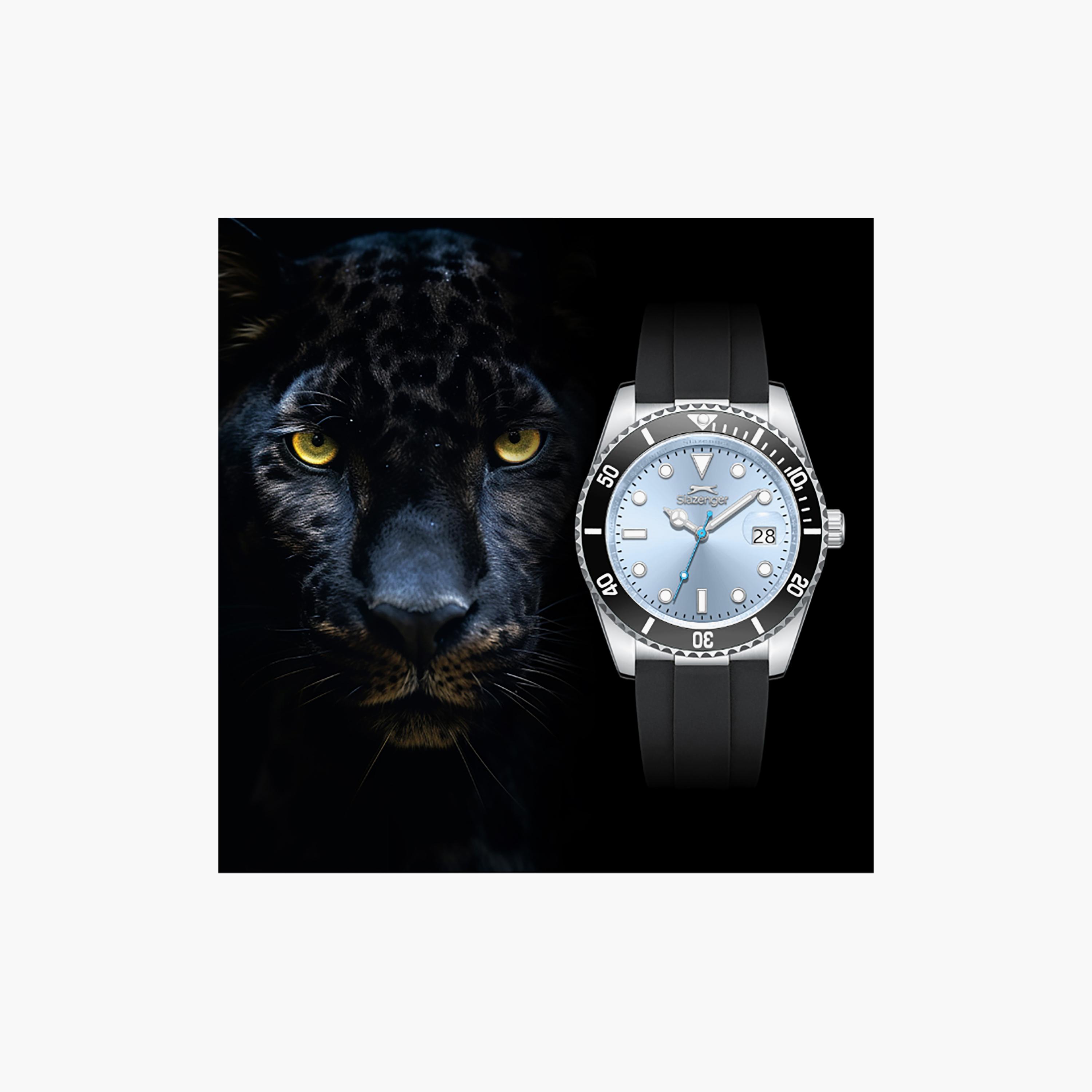 Slazenger Men's 42 MM Analog/Digital Blue Dial Silicone Strap | SL-9-2571-2-301-men-watchesandjewellery-watches-image-5