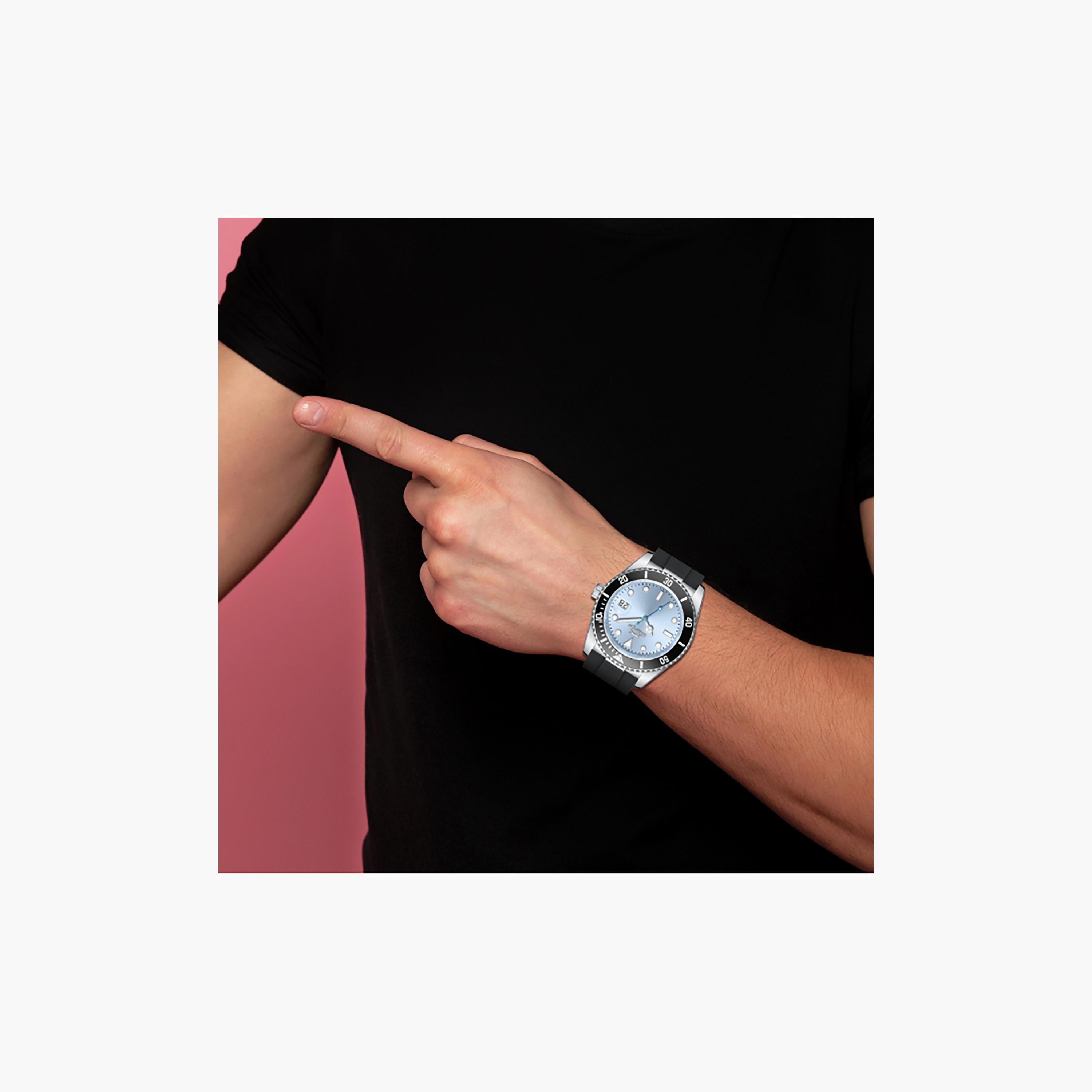 Slazenger Men's 42 MM Analog/Digital Blue Dial Silicone Strap | SL-9-2571-2-301-men-watchesandjewellery-watches-image-6