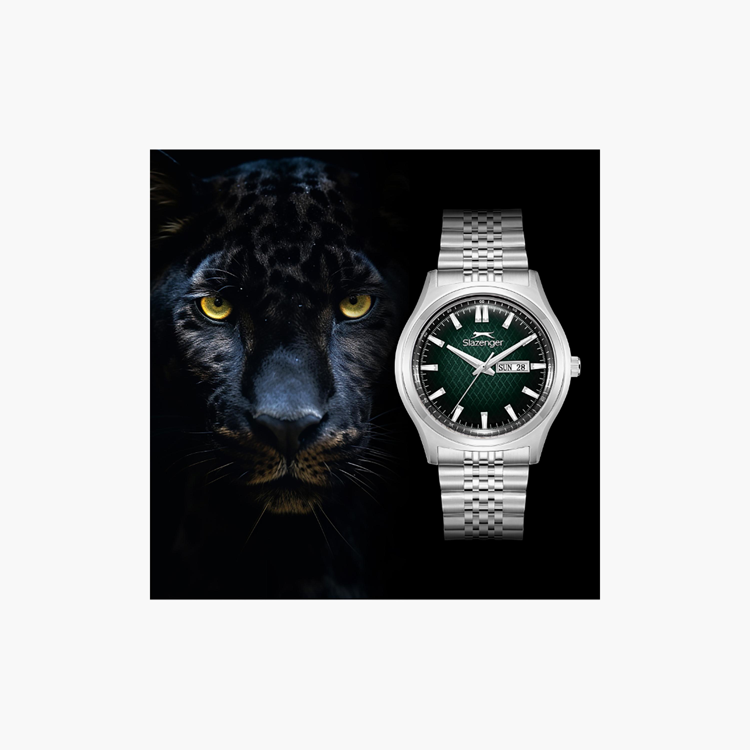 Slazenger Men's 42 MM Analog/Digital Green Dial Metal Strap | SL-9-2573-1-370-men-watchesandjewellery-watches-image-6