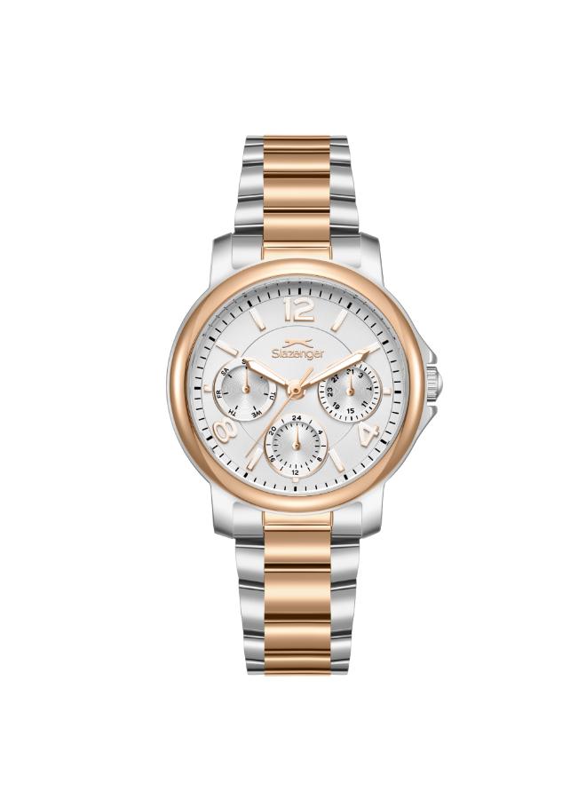 ساعة سلازنجر النسائية الذكية مقاس 33 مم، مينا فضي، سوار معدني | SL-9-2595-4-530-women-watchesandjewellery-watches-image-1