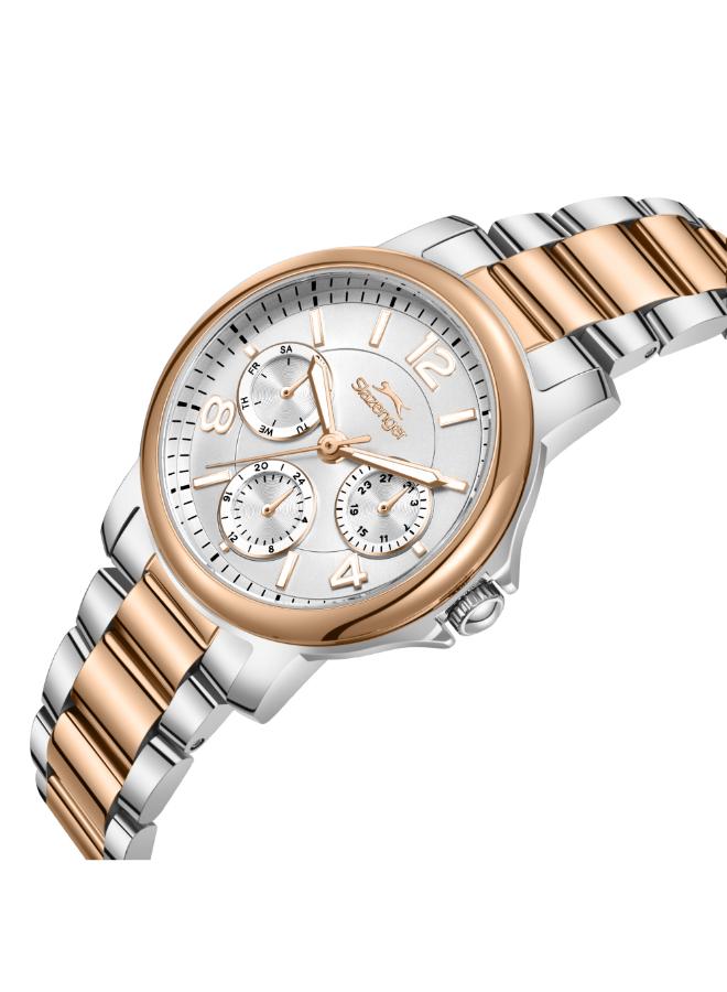 ساعة سلازنجر النسائية الذكية مقاس 33 مم، مينا فضي، سوار معدني | SL-9-2595-4-530-women-watchesandjewellery-watches-image-2