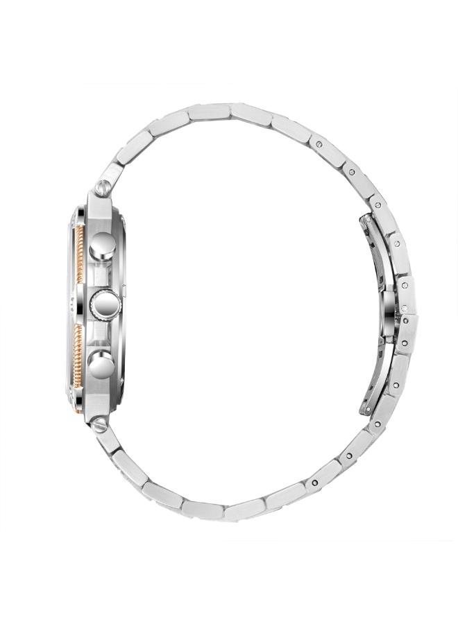 Slazenger Men's 43 MM Smart watch Green Dial Metal Strap | SL-9-2603-2-590-men-watchesandjewellery-watches-image-4