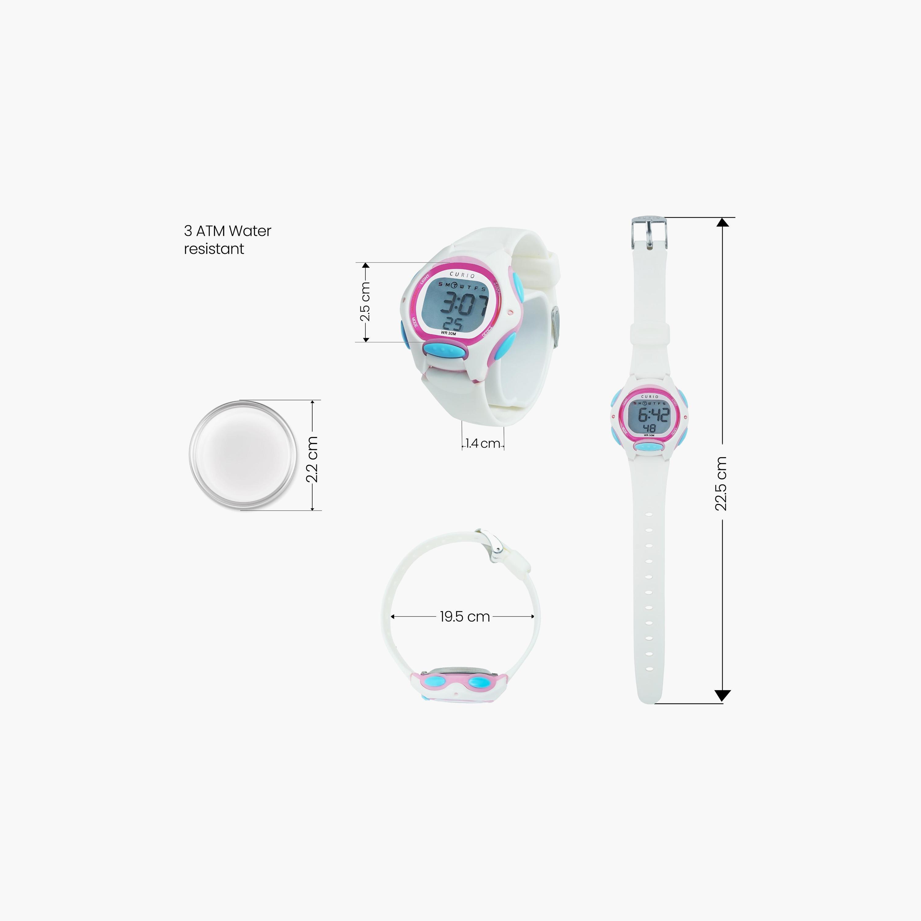 Curio Kids 35mm White  Strap Smart Watch - CU-8207L-4-girls-accessories-watches-image-5