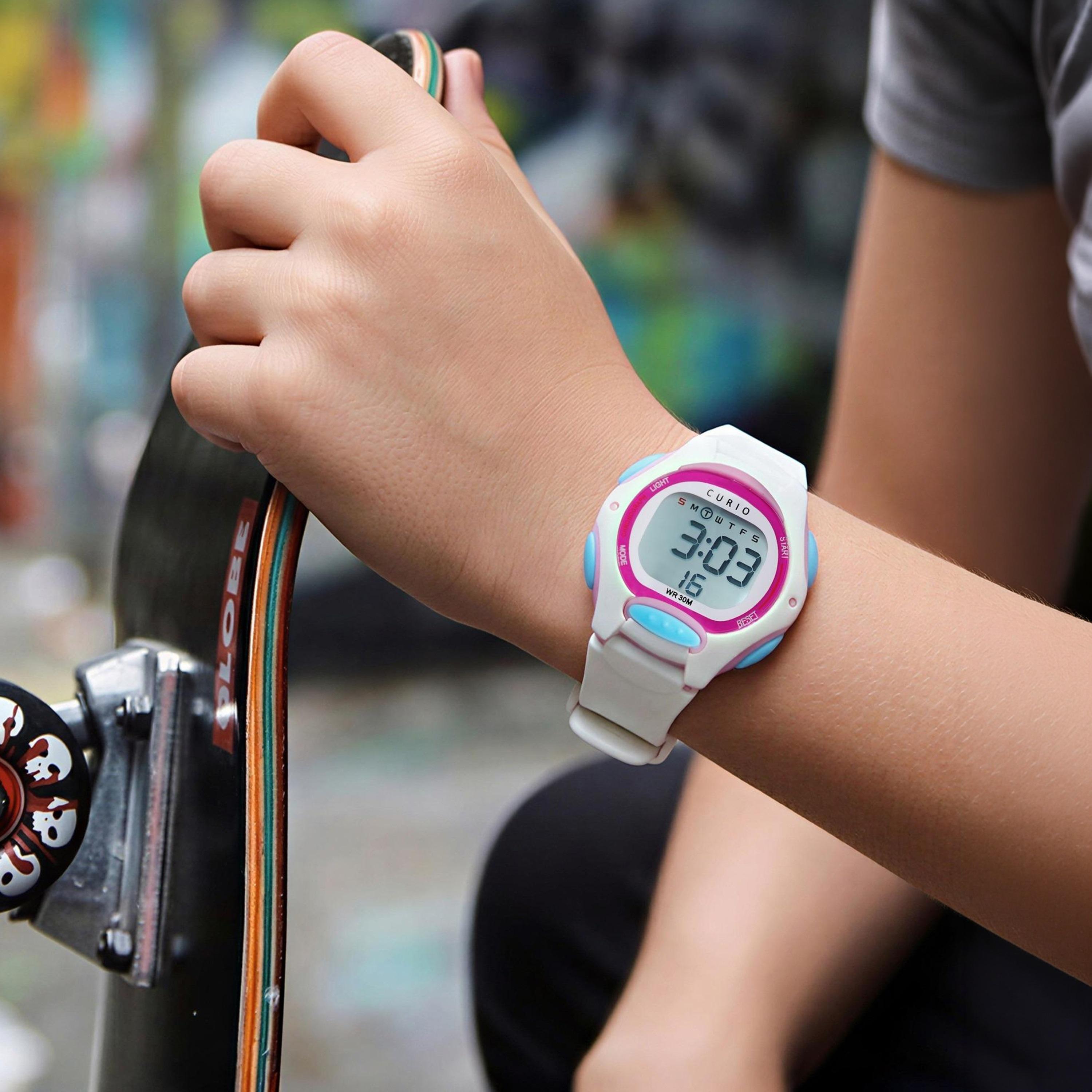 Curio Kids 35mm White  Strap Smart Watch - CU-8207L-4-girls-accessories-watches-image-6