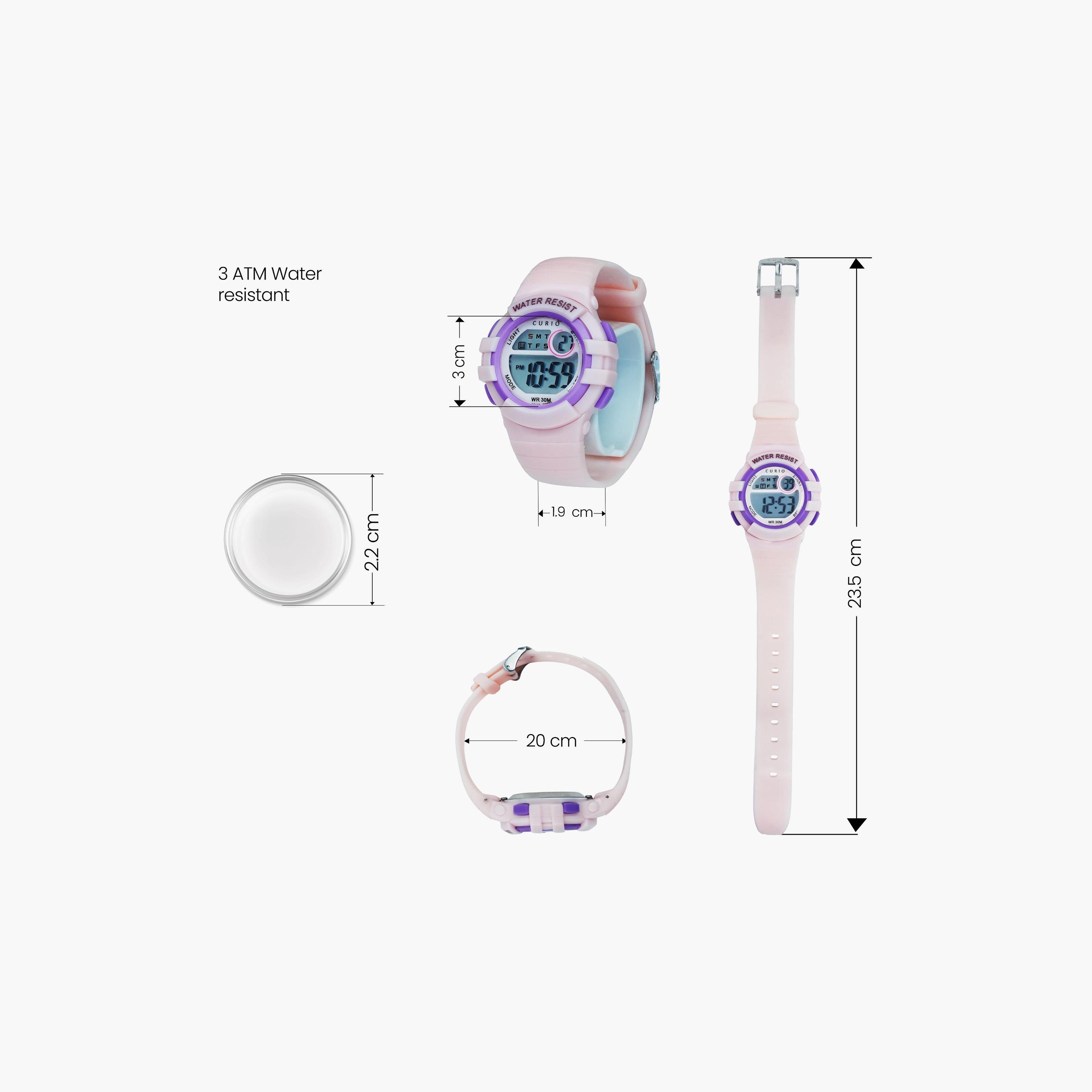 Curio Kids 34mm Pink  Strap Smart Watch - CU-8206L-4-girls-accessories-watches-image-4